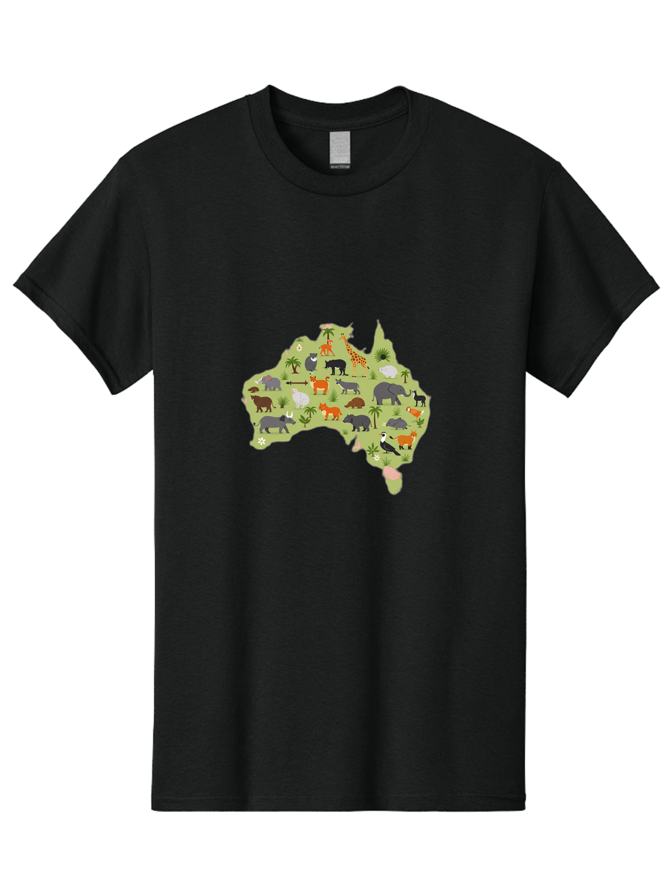 Australian-Animals-Map Men'S Graphic Tee, 100% Cotton, Comfortable Casual Summer Wear, Machine Washable, Vintage Camera, Old Camera, Antique Camera, Black Camera, Classic Photography, Photography Equipment, Nostalgic Device, Film Camera, Bal735 15