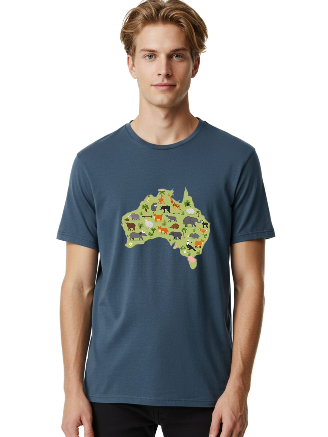 Australian-Animals-Map Men'S Graphic Tee, 100% Cotton, Comfortable Casual Summer Wear, Machine Washable, Vintage Camera, Old Camera, Antique Camera, Black Camera, Classic Photography, Photography Equipment, Nostalgic Device, Film Camera, Bal735 27