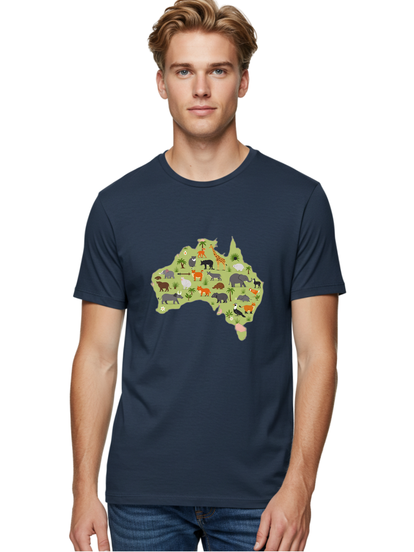 Australian-Animals-Map Men'S Graphic Tee, 100% Cotton, Comfortable Casual Summer Wear, Machine Washable, Vintage Camera, Old Camera, Antique Camera, Black Camera, Classic Photography, Photography Equipment, Nostalgic Device, Film Camera, Bal735 28
