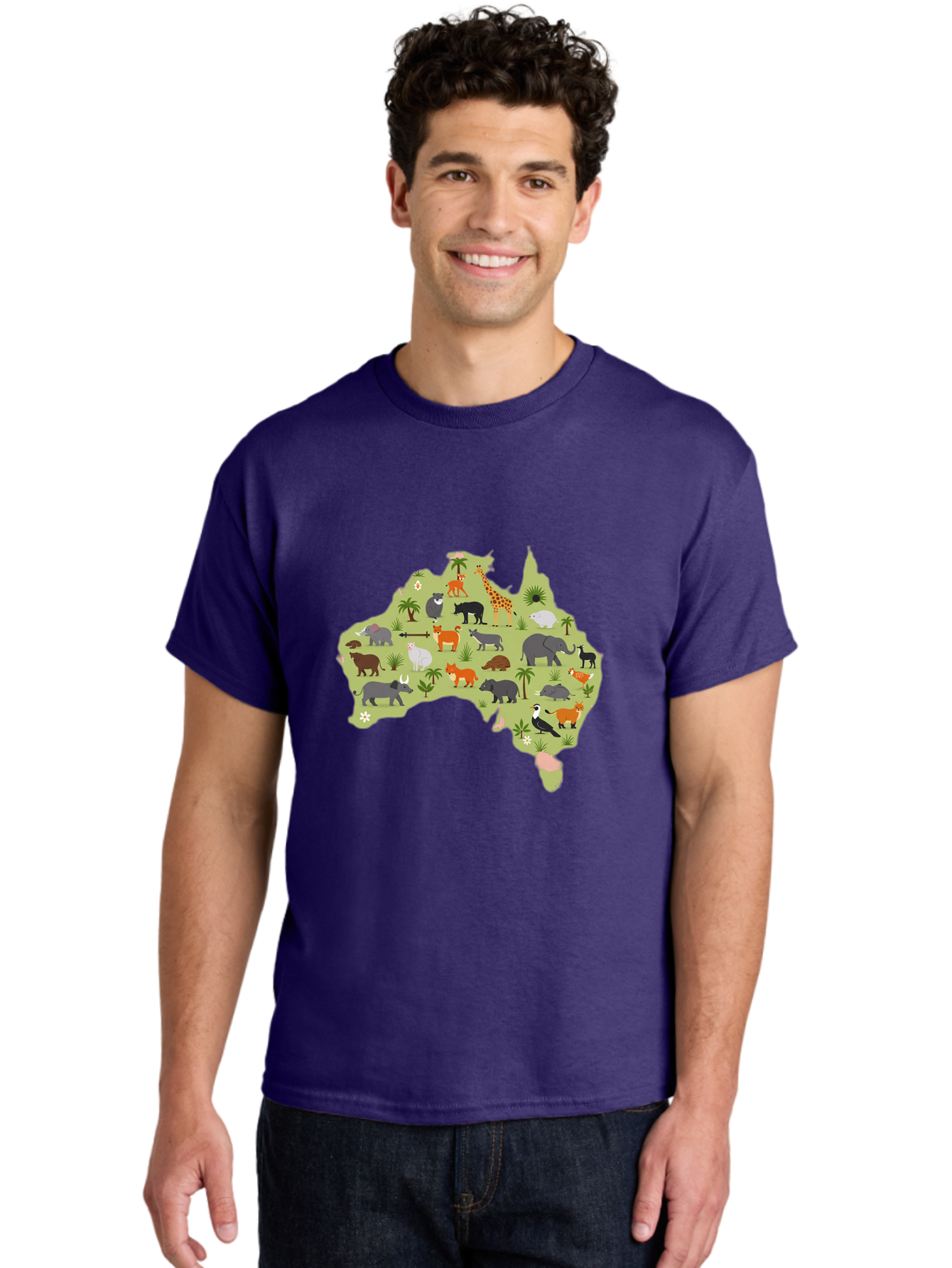 Australian-Animals-Map Men'S Graphic Tee, 100% Cotton, Comfortable Casual Summer Wear, Machine Washable, Vintage Camera, Old Camera, Antique Camera, Black Camera, Classic Photography, Photography Equipment, Nostalgic Device, Film Camera, Bal735 18