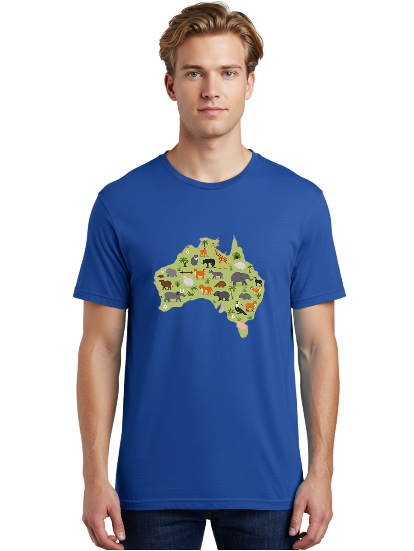 Australian-Animals-Map Men'S Graphic Tee, 100% Cotton, Comfortable Casual Summer Wear, Machine Washable, Vintage Camera, Old Camera, Antique Camera, Black Camera, Classic Photography, Photography Equipment, Nostalgic Device, Film Camera, Bal735 25