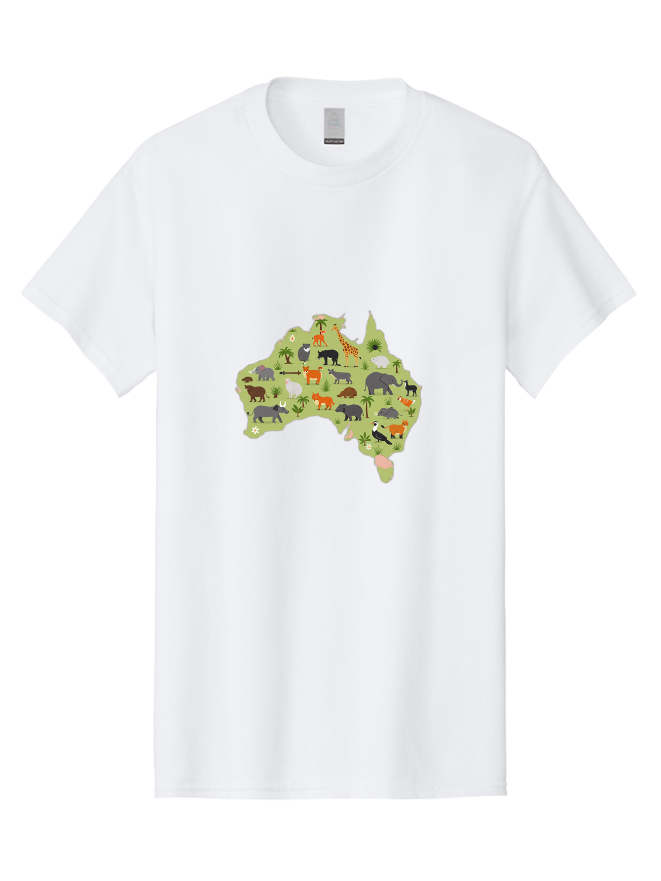 Australian-Animals-Map Men'S Graphic Tee, 100% Cotton, Comfortable Casual Summer Wear, Machine Washable, Vintage Camera, Old Camera, Antique Camera, Black Camera, Classic Photography, Photography Equipment, Nostalgic Device, Film Camera, Bal735 6