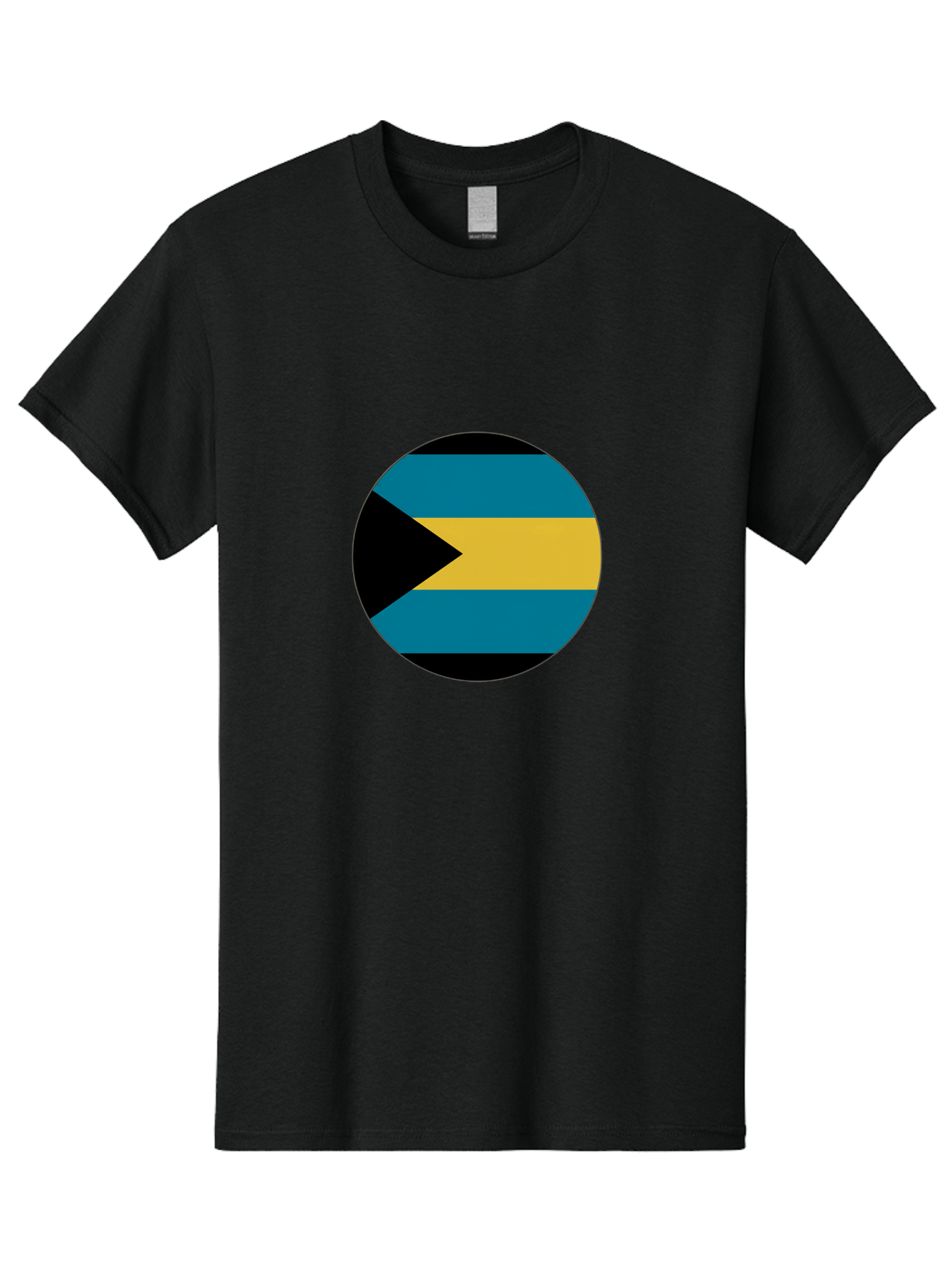 Bahamas-Flag Men'S Graphic Tee, 100% Cotton, Comfortable Casual Summer Wear, Machine Washable, Vintage Camera, Old Camera, Antique Camera, Black Camera, Classic Photography, Photography Equipment, Nostalgic Device, Film Camera, Camera Art Bal746 3
