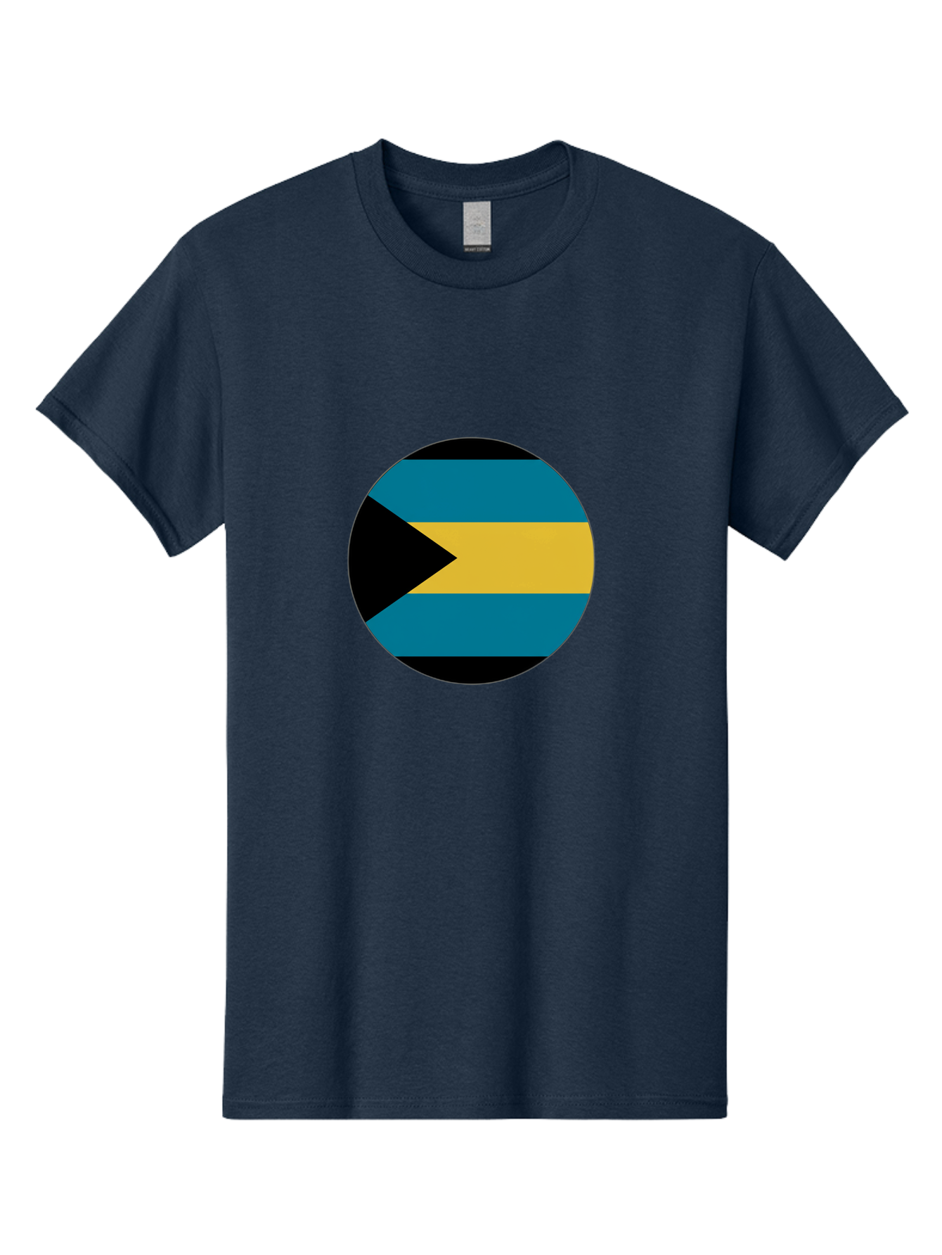 Bahamas-Flag Men'S Graphic Tee, 100% Cotton, Comfortable Casual Summer Wear, Machine Washable, Vintage Camera, Old Camera, Antique Camera, Black Camera, Classic Photography, Photography Equipment, Nostalgic Device, Film Camera, Camera Art Bal746 4