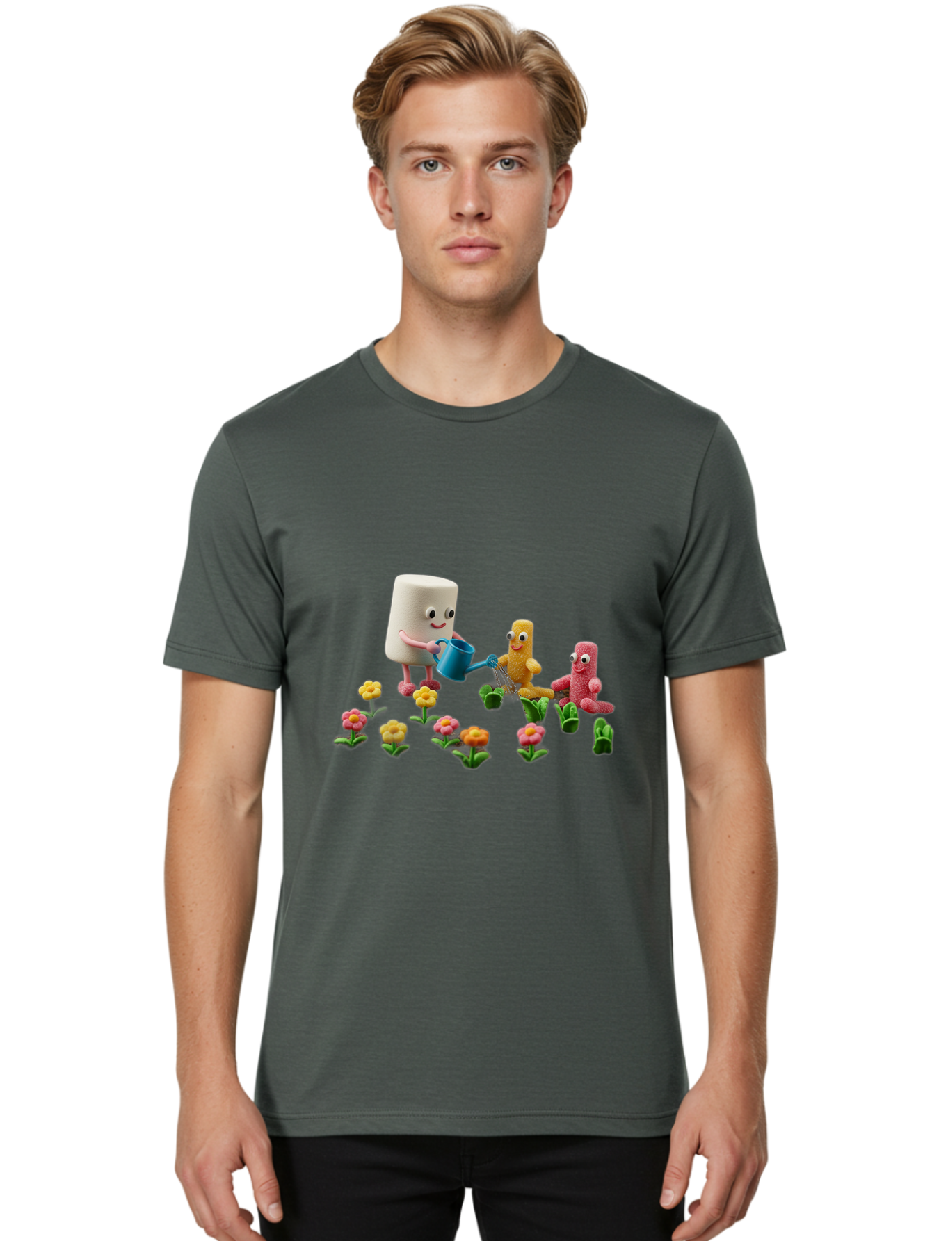 Band-Aid-Characters-Gardening Men'S Graphic Tee, 100% Cotton, Comfortable Casual Summer Wear, Machine Washable, Vintage Camera, Old Camera, Antique Camera, Black Camera, Classic Photography, Photography Equipment, Nostalgic Device, Bal750 29