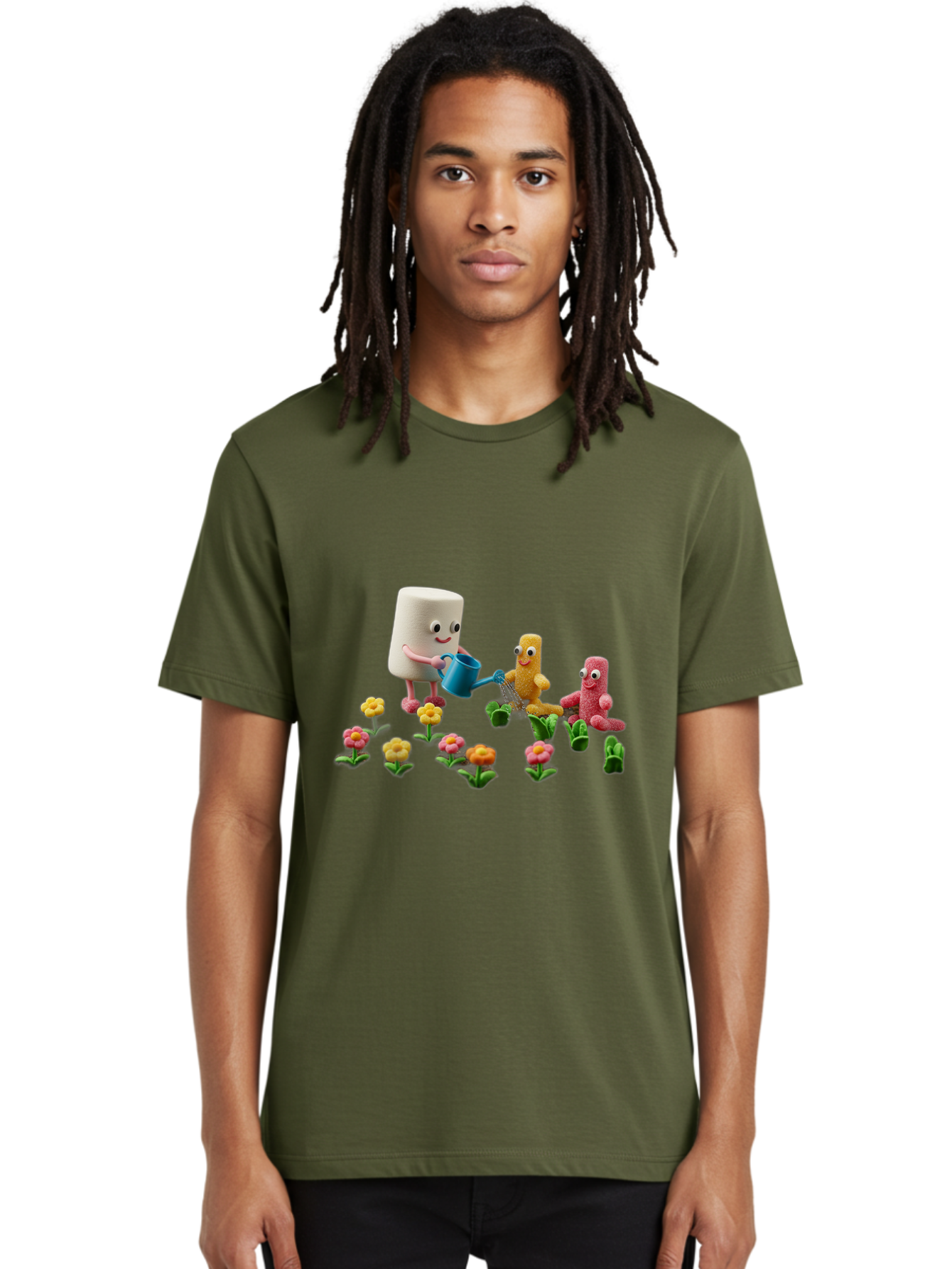 Band-Aid-Characters-Gardening Men'S Graphic Tee, 100% Cotton, Comfortable Casual Summer Wear, Machine Washable, Vintage Camera, Old Camera, Antique Camera, Black Camera, Classic Photography, Photography Equipment, Nostalgic Device, Bal750 23