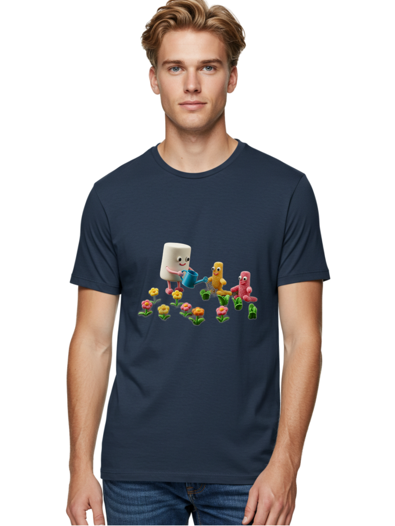 Band-Aid-Characters-Gardening Men'S Graphic Tee, 100% Cotton, Comfortable Casual Summer Wear, Machine Washable, Vintage Camera, Old Camera, Antique Camera, Black Camera, Classic Photography, Photography Equipment, Nostalgic Device, Bal750 20