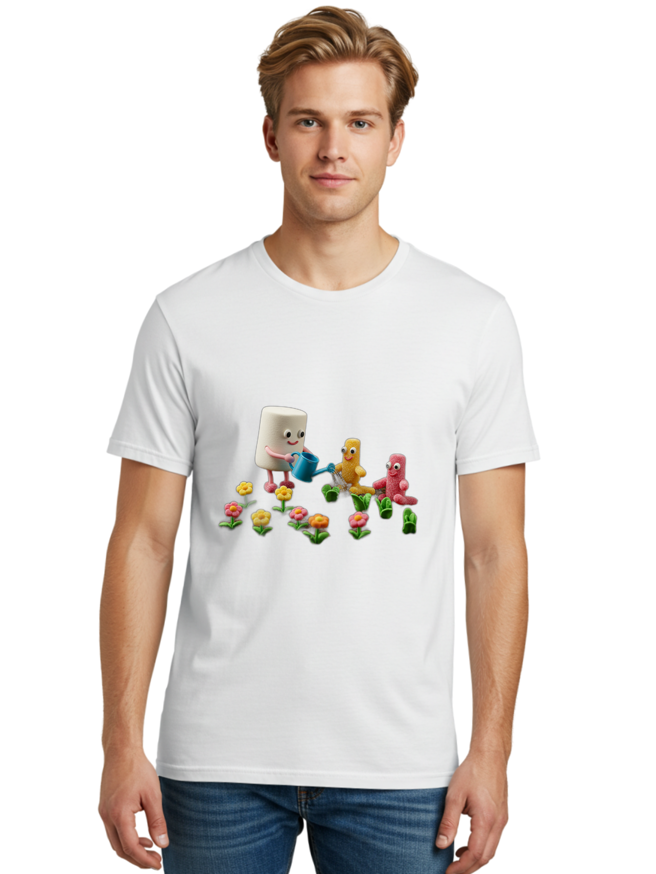 Band-Aid-Characters-Gardening Men'S Graphic Tee, 100% Cotton, Comfortable Casual Summer Wear, Machine Washable, Vintage Camera, Old Camera, Antique Camera, Black Camera, Classic Photography, Photography Equipment, Nostalgic Device, Bal750 18