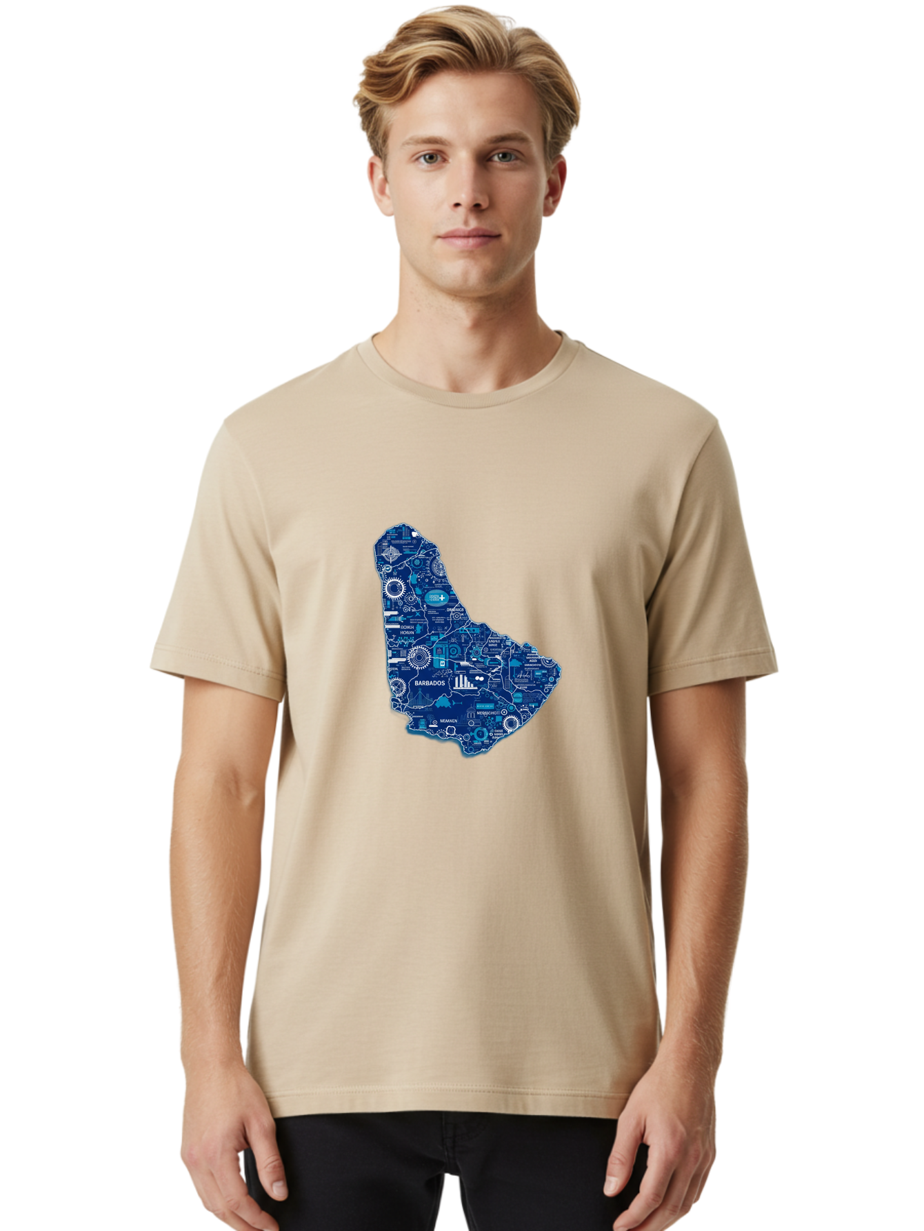 Barbados-1 Men'S Graphic Tee, 100% Cotton, Comfortable Casual Summer Wear, Machine Washable, Vintage Camera, Old Camera, Antique Camera, Black Camera, Classic Photography, Photography Equipment, Nostalgic Device, Film Camera, Camera Art Bal751 17