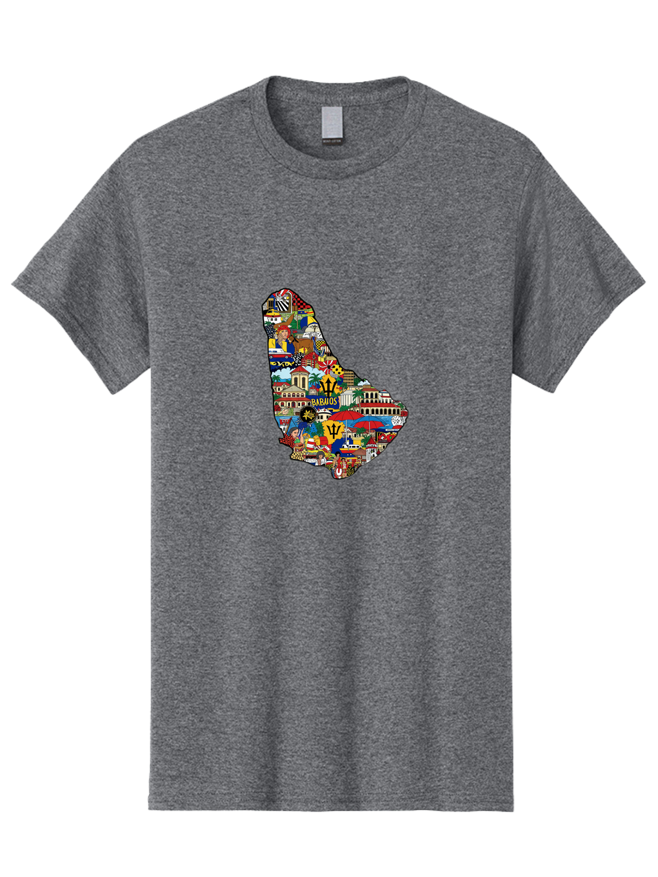 Barbados-Collage Men'S Graphic Tee, 100% Cotton, Comfortable Casual Summer Wear, Machine Washable, Vintage Camera, Old Camera, Antique Camera, Black Camera, Classic Photography, Photography Equipment, Nostalgic Device, Film Camera, Camera Art Bal752 3