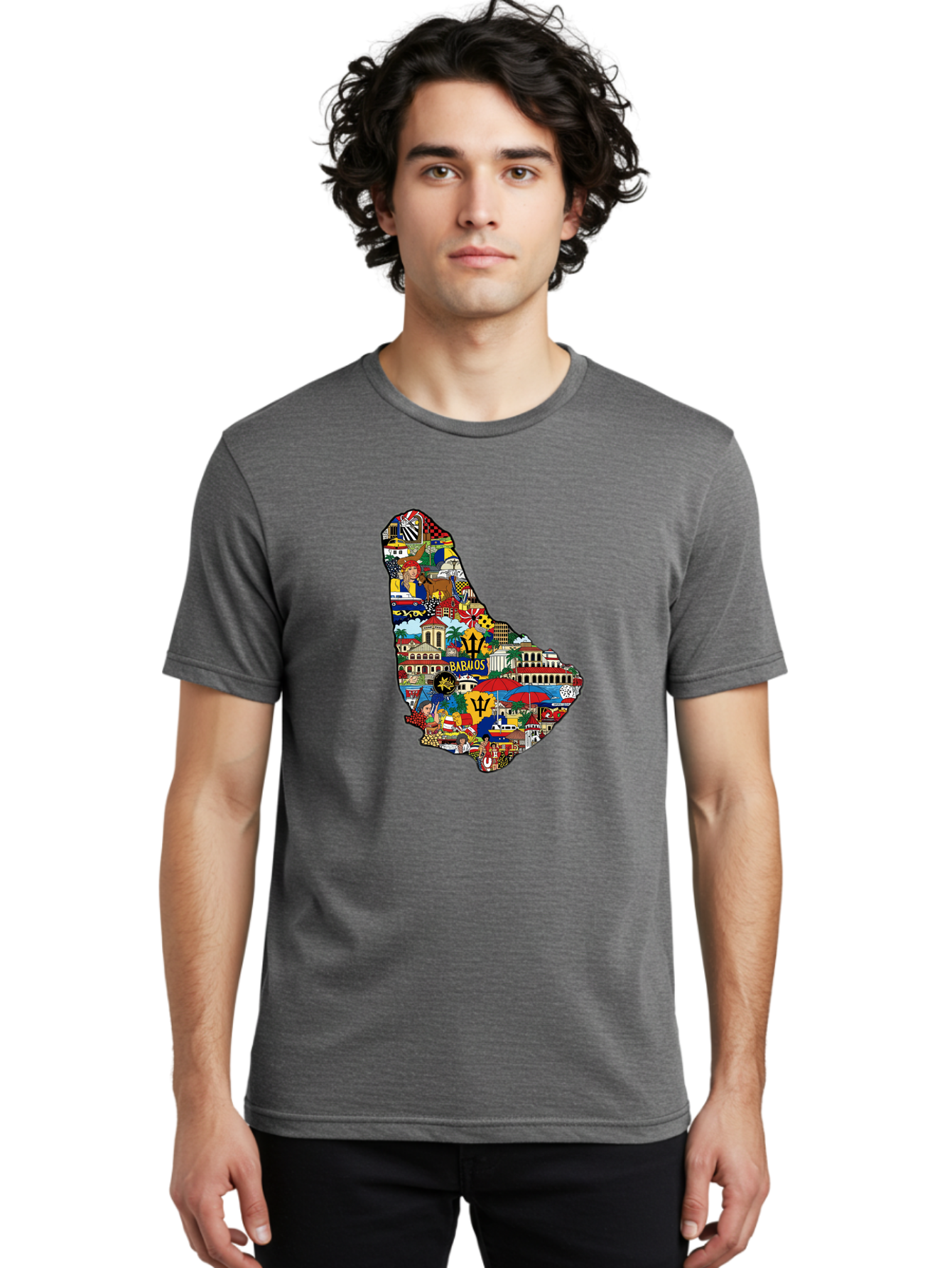 Barbados-Collage Men'S Graphic Tee, 100% Cotton, Comfortable Casual Summer Wear, Machine Washable, Vintage Camera, Old Camera, Antique Camera, Black Camera, Classic Photography, Photography Equipment, Nostalgic Device, Film Camera, Camera Art Bal752 18