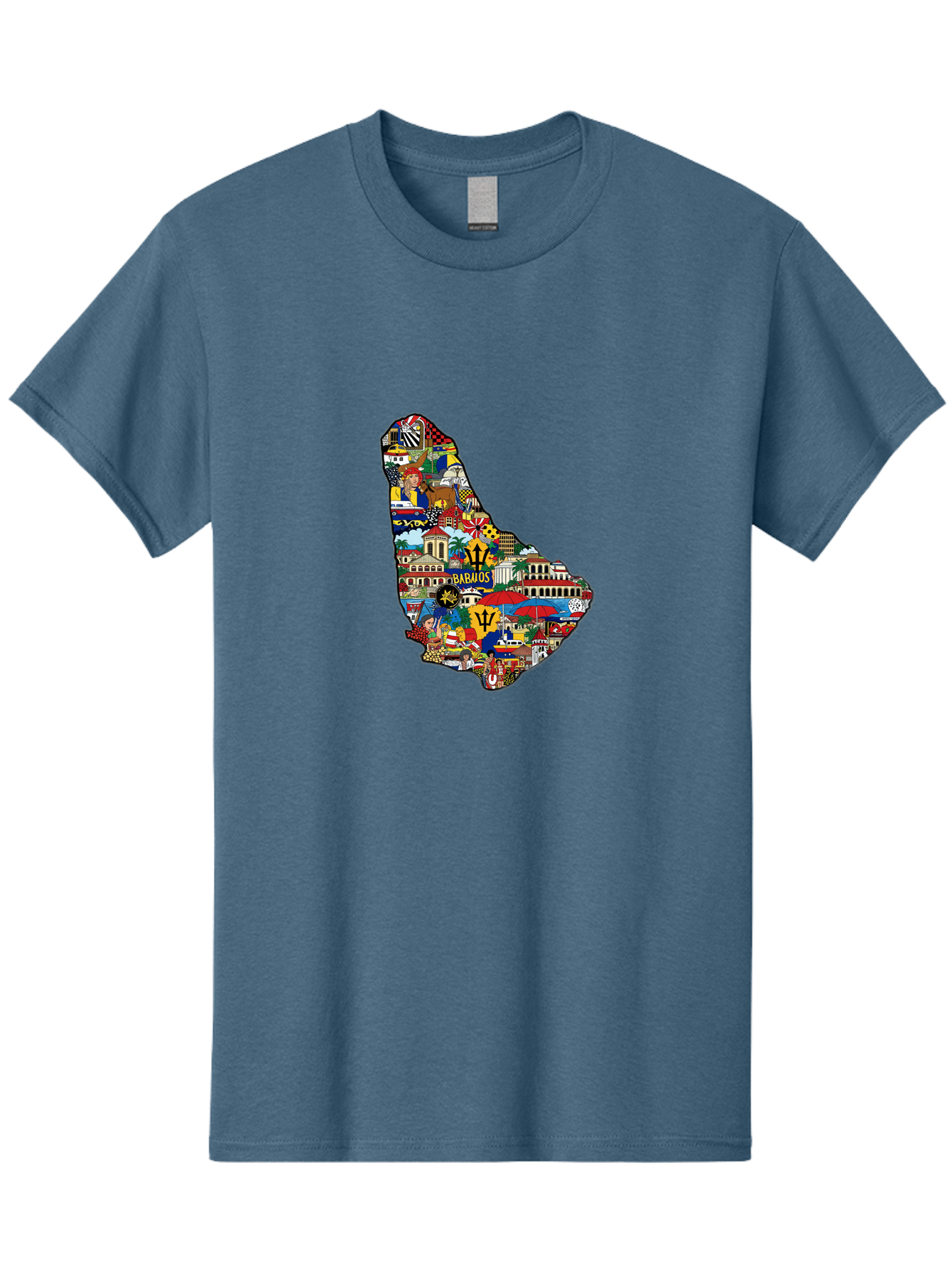 Barbados-Collage Men'S Graphic Tee, 100% Cotton, Comfortable Casual Summer Wear, Machine Washable, Vintage Camera, Old Camera, Antique Camera, Black Camera, Classic Photography, Photography Equipment, Nostalgic Device, Film Camera, Camera Art Bal752 14