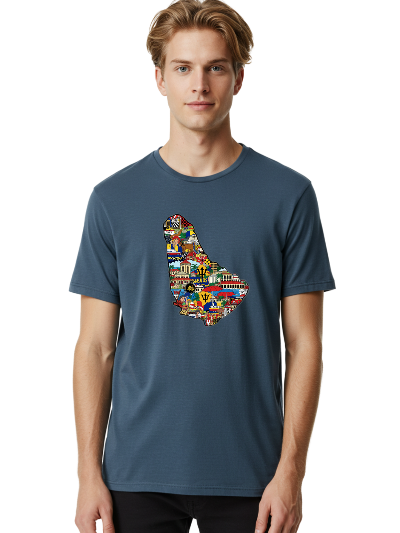 Barbados-Collage Men'S Graphic Tee, 100% Cotton, Comfortable Casual Summer Wear, Machine Washable, Vintage Camera, Old Camera, Antique Camera, Black Camera, Classic Photography, Photography Equipment, Nostalgic Device, Film Camera, Camera Art Bal752 29