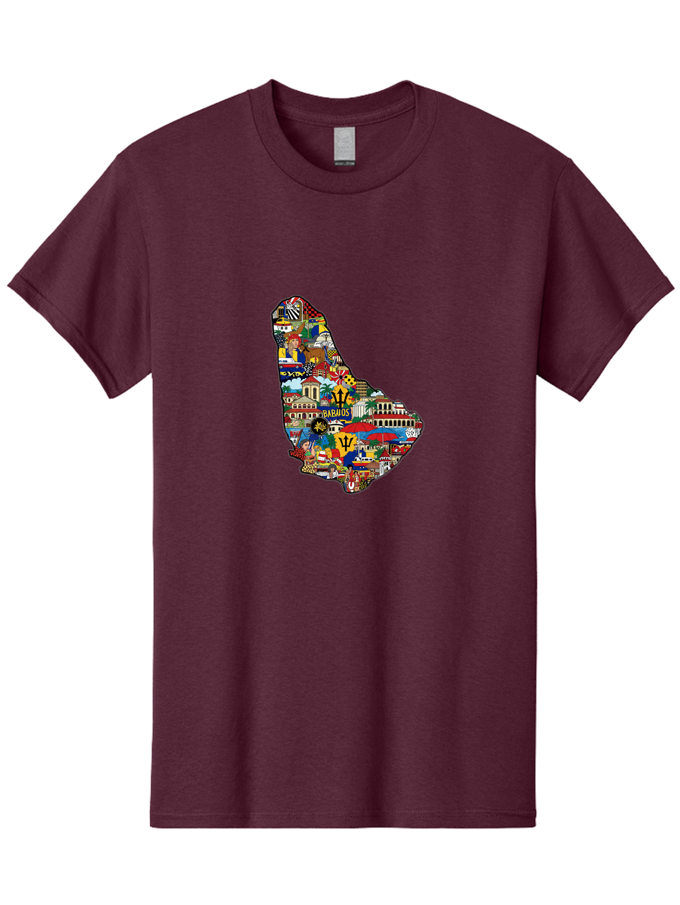 Barbados-Collage Men'S Graphic Tee, 100% Cotton, Comfortable Casual Summer Wear, Machine Washable, Vintage Camera, Old Camera, Antique Camera, Black Camera, Classic Photography, Photography Equipment, Nostalgic Device, Film Camera, Camera Art Bal752 11
