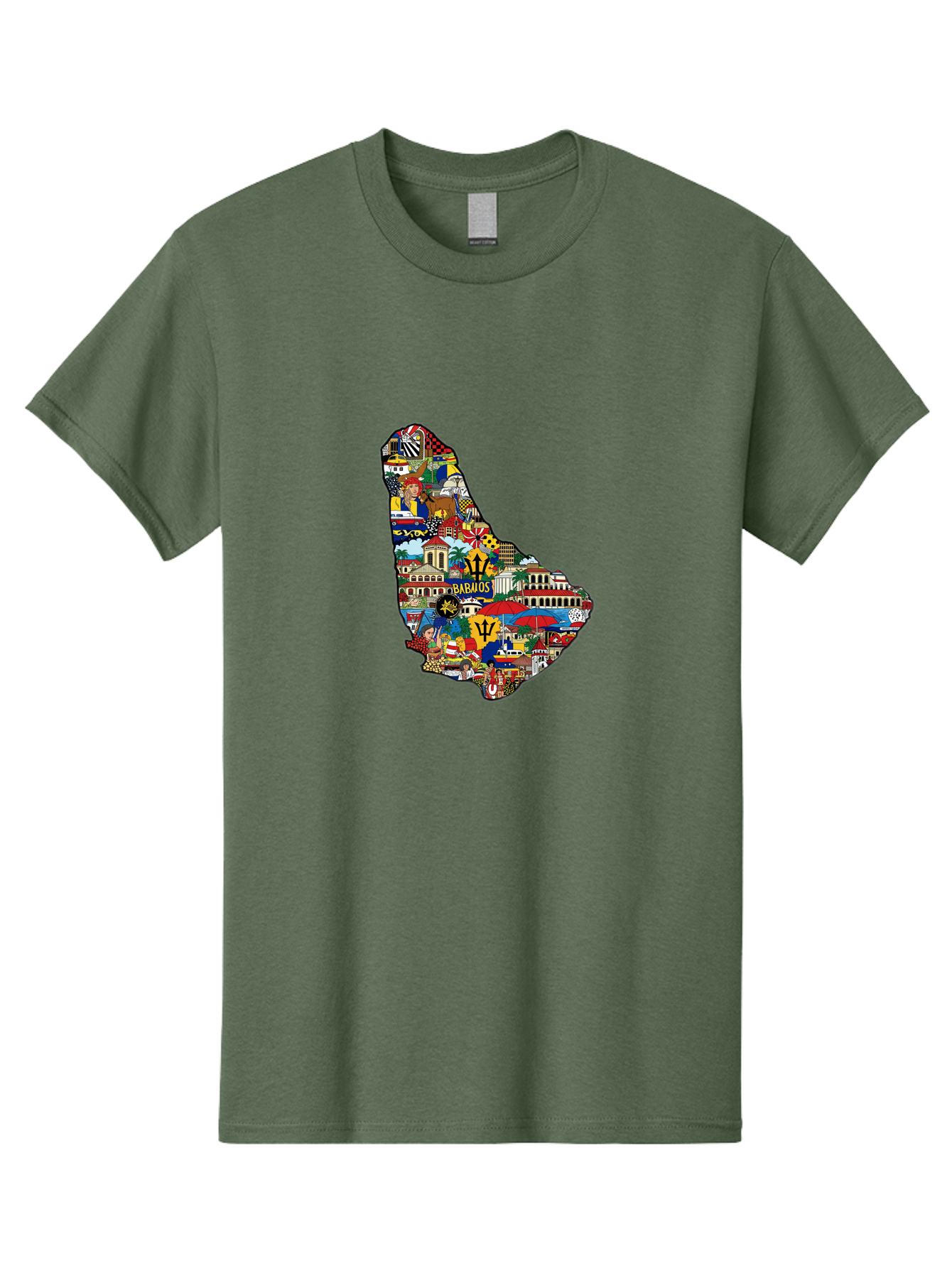 Barbados-Collage Men'S Graphic Tee, 100% Cotton, Comfortable Casual Summer Wear, Machine Washable, Vintage Camera, Old Camera, Antique Camera, Black Camera, Classic Photography, Photography Equipment, Nostalgic Device, Film Camera, Camera Art Bal752 7
