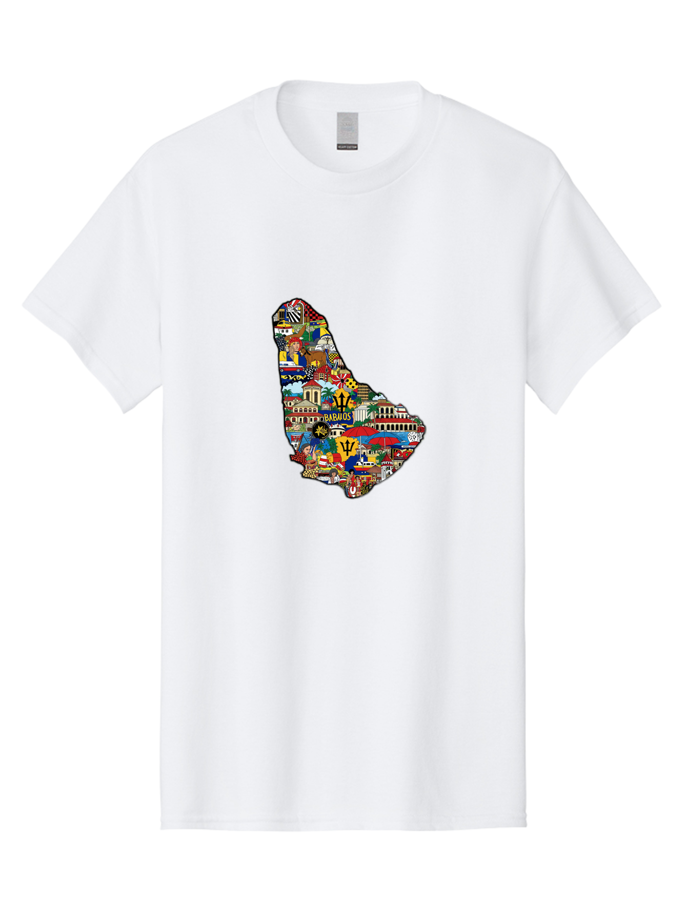 Barbados-Collage Men'S Graphic Tee, 100% Cotton, Comfortable Casual Summer Wear, Machine Washable, Vintage Camera, Old Camera, Antique Camera, Black Camera, Classic Photography, Photography Equipment, Nostalgic Device, Film Camera, Camera Art Bal752 15