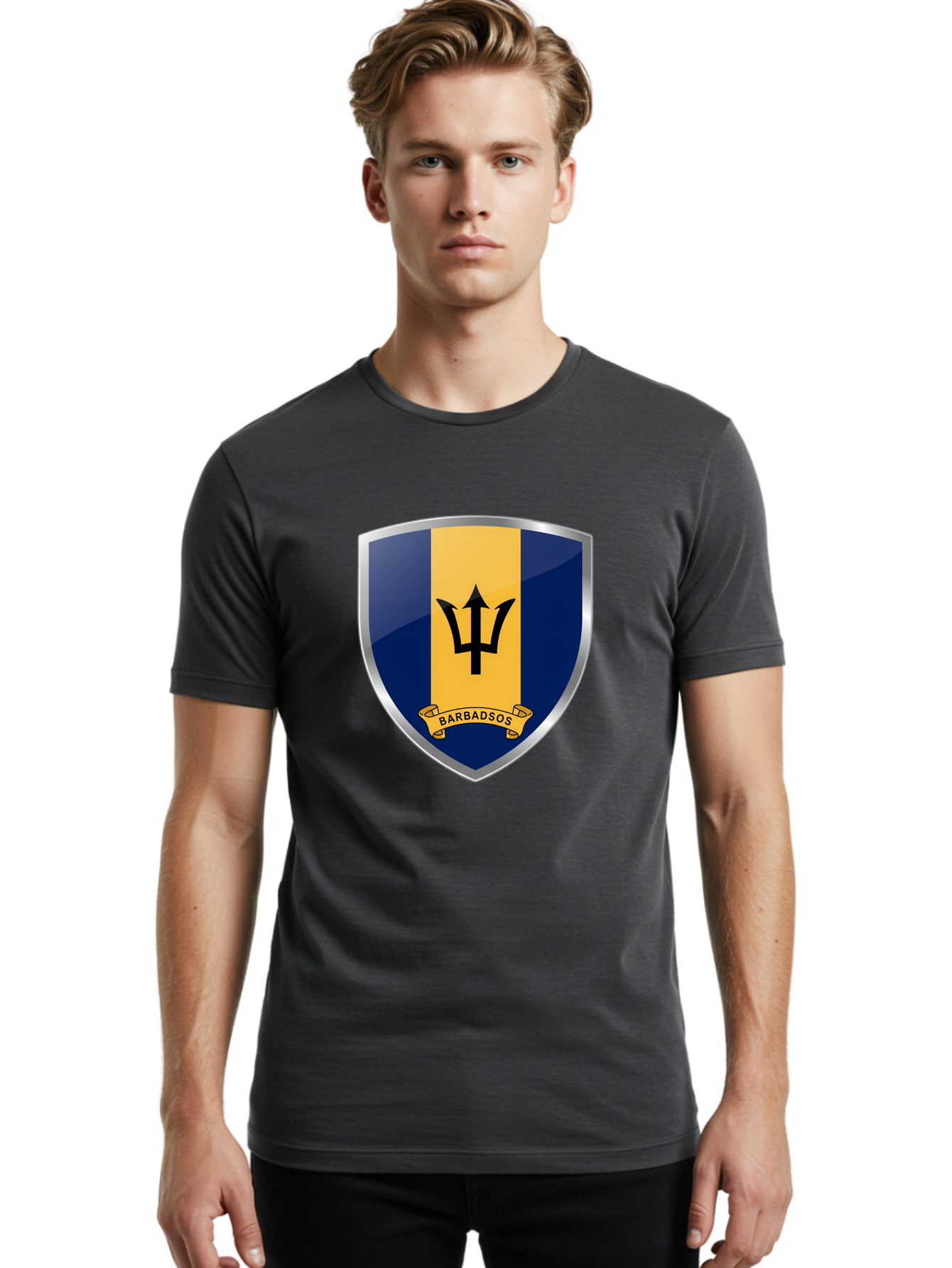 Barbados-Crest Men'S Graphic Tee, 100% Cotton, Comfortable Casual Summer Wear, Machine Washable, Vintage Camera, Old Camera, Antique Camera, Black Camera, Classic Photography, Photography Equipment, Nostalgic Device, Film Camera, Camera Art Bal753 17