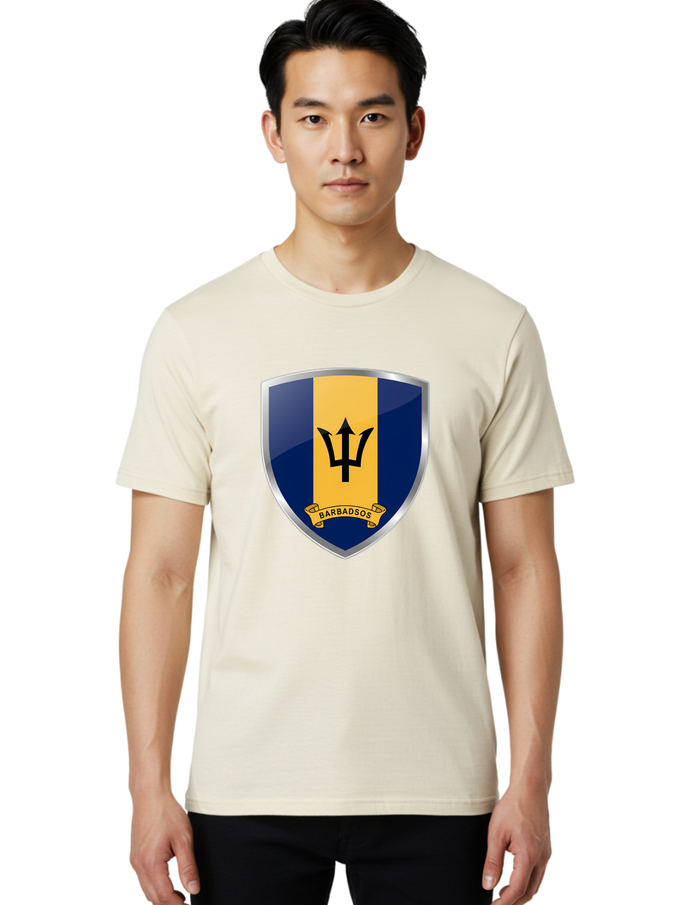 Barbados-Crest Men'S Graphic Tee, 100% Cotton, Comfortable Casual Summer Wear, Machine Washable, Vintage Camera, Old Camera, Antique Camera, Black Camera, Classic Photography, Photography Equipment, Nostalgic Device, Film Camera, Camera Art Bal753 21