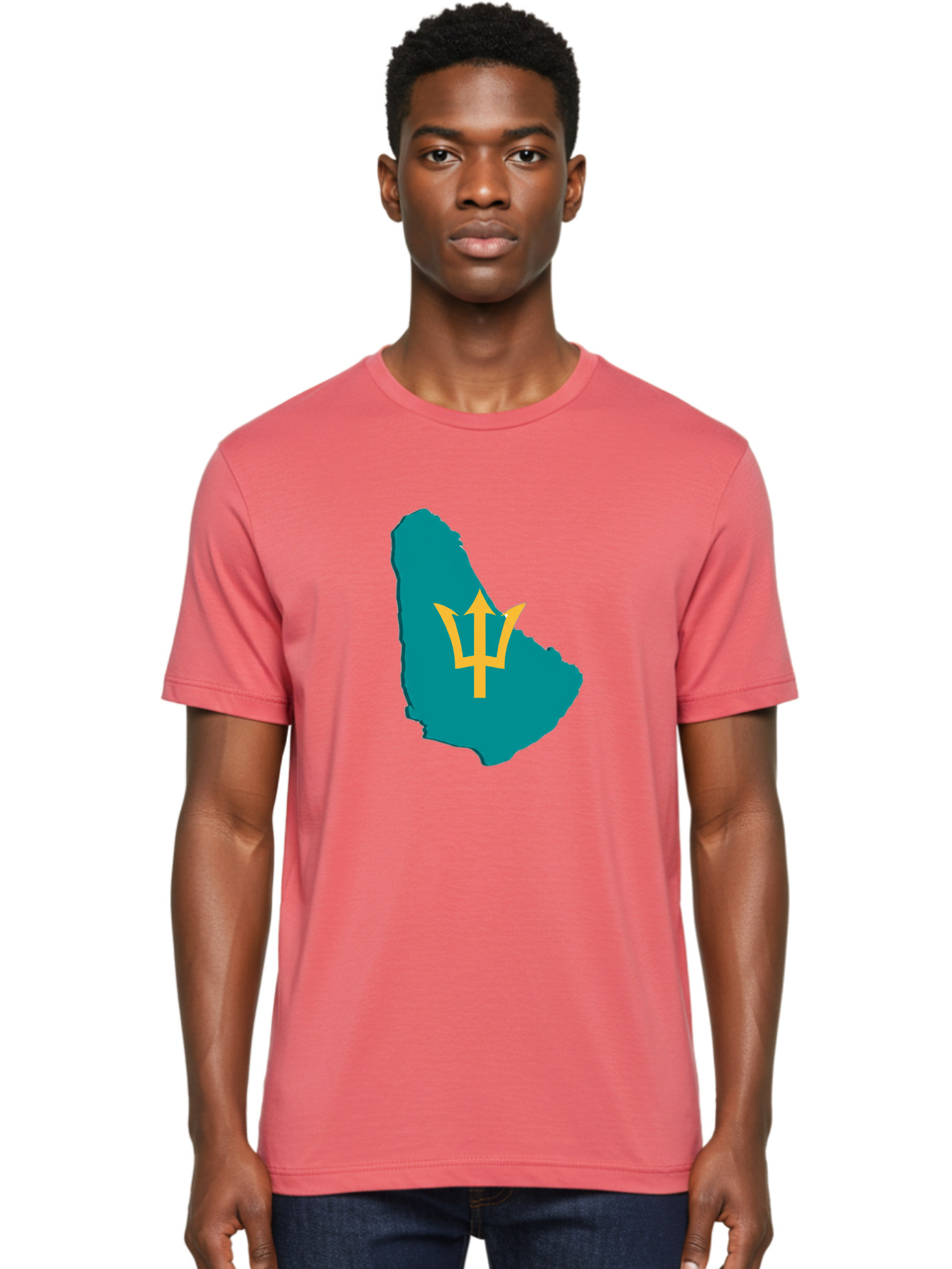 Barbados-Trident Men'S Graphic Tee, 100% Cotton, Comfortable Casual Summer Wear, Machine Washable, Vintage Camera, Old Camera, Antique Camera, Black Camera, Classic Photography, Photography Equipment, Nostalgic Device, Film Camera, Camera Art Bal754 30