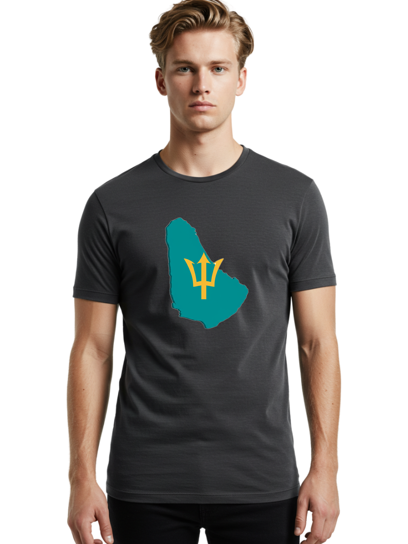 Barbados-Trident Men'S Graphic Tee, 100% Cotton, Comfortable Casual Summer Wear, Machine Washable, Vintage Camera, Old Camera, Antique Camera, Black Camera, Classic Photography, Photography Equipment, Nostalgic Device, Film Camera, Camera Art Bal754 19