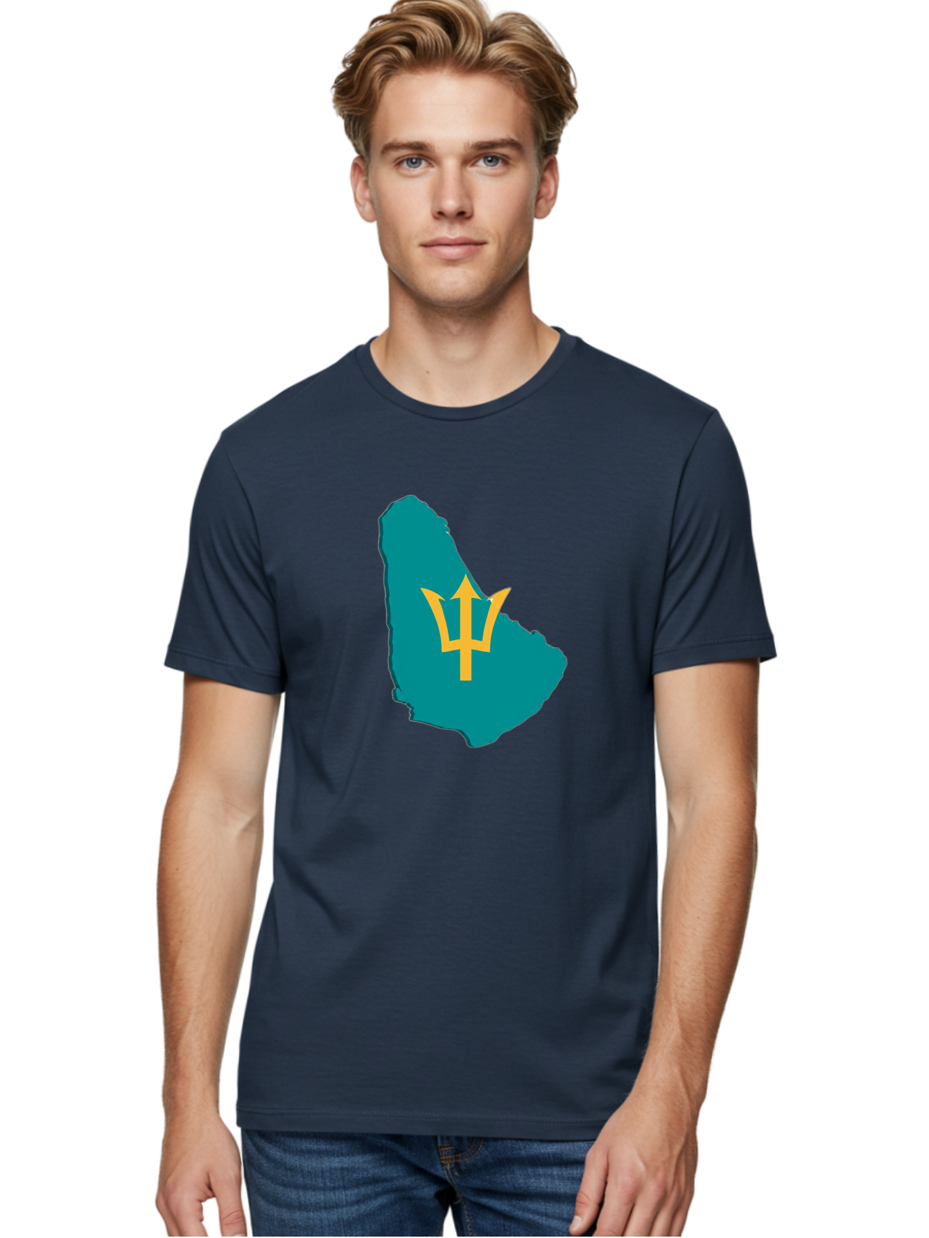 Barbados-Trident Men'S Graphic Tee, 100% Cotton, Comfortable Casual Summer Wear, Machine Washable, Vintage Camera, Old Camera, Antique Camera, Black Camera, Classic Photography, Photography Equipment, Nostalgic Device, Film Camera, Camera Art Bal754 25