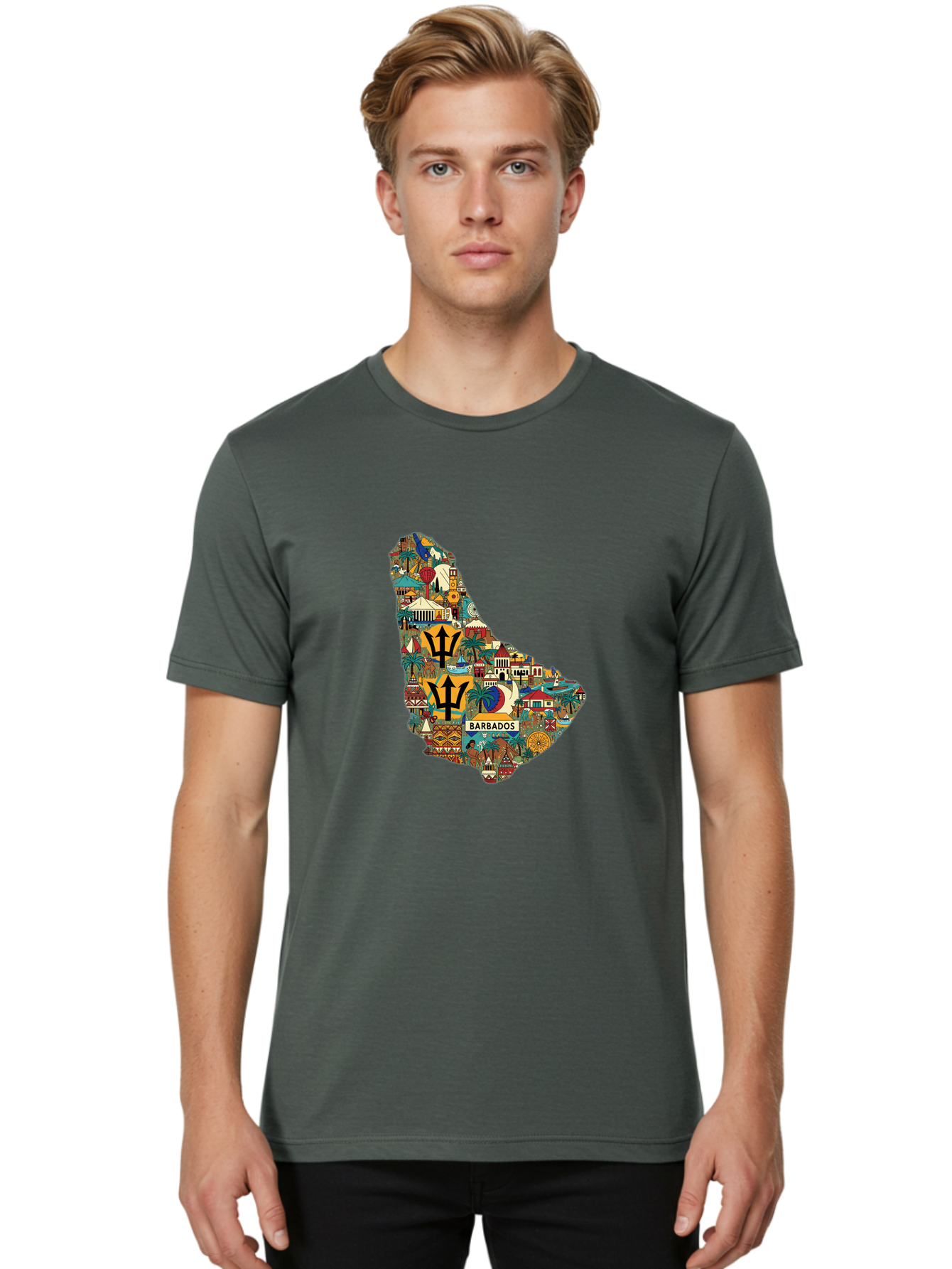 Barbados Men'S Graphic Tee, 100% Cotton, Comfortable Casual Summer Wear, Machine Washable, Vintage Camera, Old Camera, Antique Camera, Black Camera, Classic Photography, Photography Equipment, Nostalgic Device, Film Camera, Camera Art Bal755 23