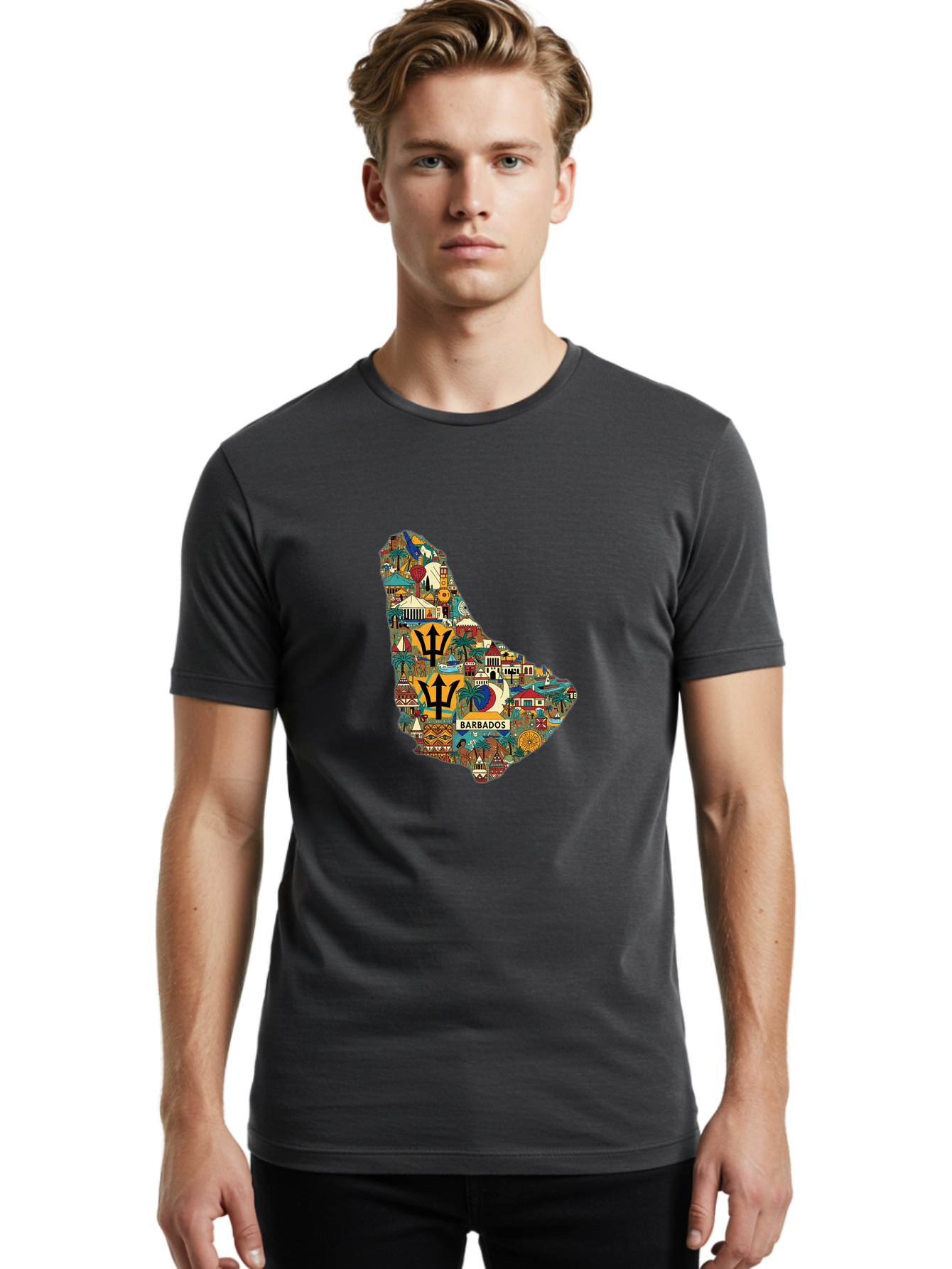 Barbados Men'S Graphic Tee, 100% Cotton, Comfortable Casual Summer Wear, Machine Washable, Vintage Camera, Old Camera, Antique Camera, Black Camera, Classic Photography, Photography Equipment, Nostalgic Device, Film Camera, Camera Art Bal755 16