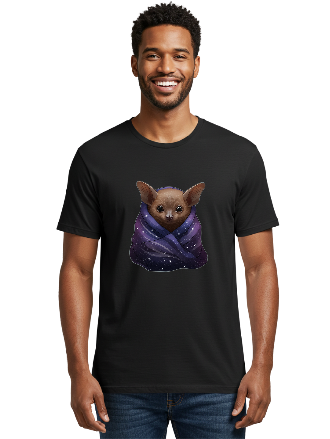 Bat-In-A-Starry-Blanket Men'S Graphic Tee, 100% Cotton, Comfortable Casual Summer Wear, Machine Washable, Vintage Camera, Old Camera, Antique Camera, Black Camera, Classic Photography, Photography Equipment, Nostalgic Device, Film Camera, Bal762 19