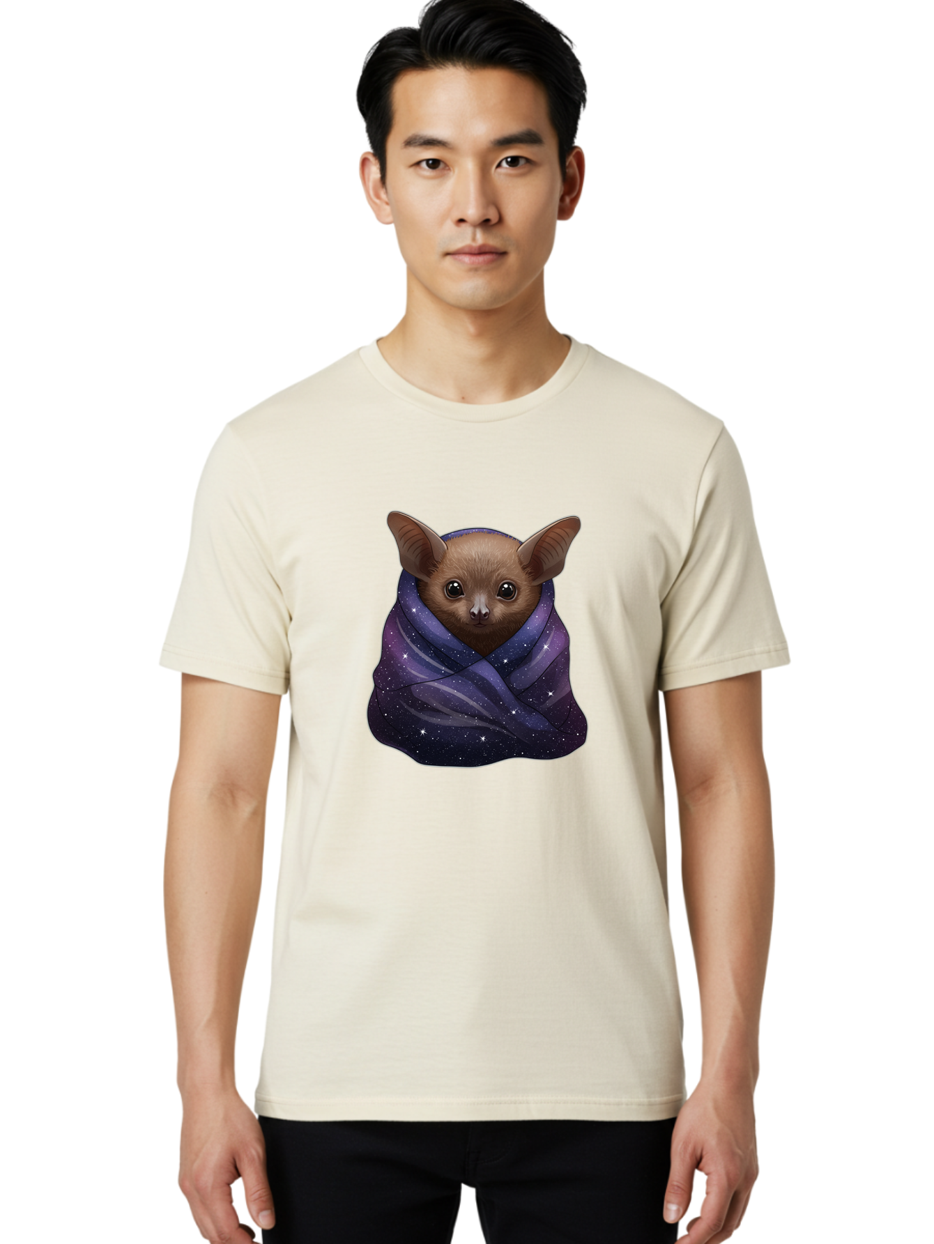 Bat-In-A-Starry-Blanket Men'S Graphic Tee, 100% Cotton, Comfortable Casual Summer Wear, Machine Washable, Vintage Camera, Old Camera, Antique Camera, Black Camera, Classic Photography, Photography Equipment, Nostalgic Device, Film Camera, Bal762 24