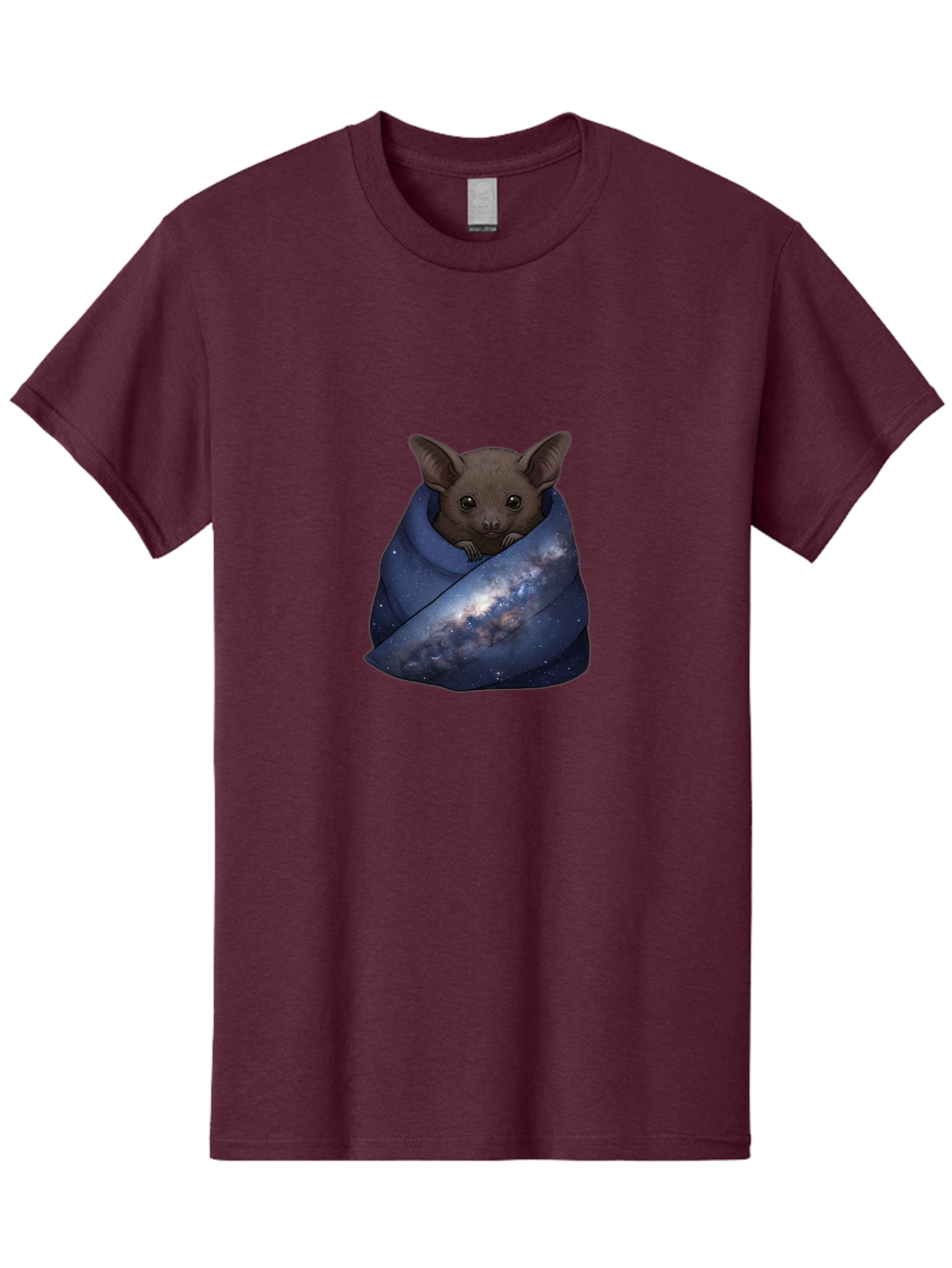 Bat-In-Galaxy-Blanket Men'S Graphic Tee, 100% Cotton, Comfortable Casual Summer Wear, Machine Washable, Vintage Camera, Old Camera, Antique Camera, Black Camera, Classic Photography, Photography Equipment, Nostalgic Device, Film Camera, Bal763 5