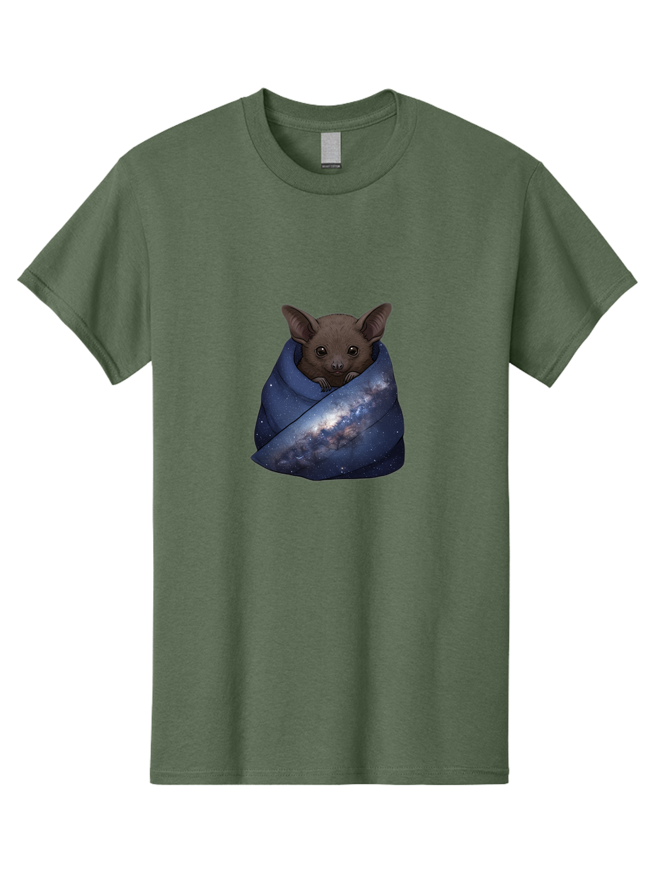 Bat-In-Galaxy-Blanket Men'S Graphic Tee, 100% Cotton, Comfortable Casual Summer Wear, Machine Washable, Vintage Camera, Old Camera, Antique Camera, Black Camera, Classic Photography, Photography Equipment, Nostalgic Device, Film Camera, Bal763 13