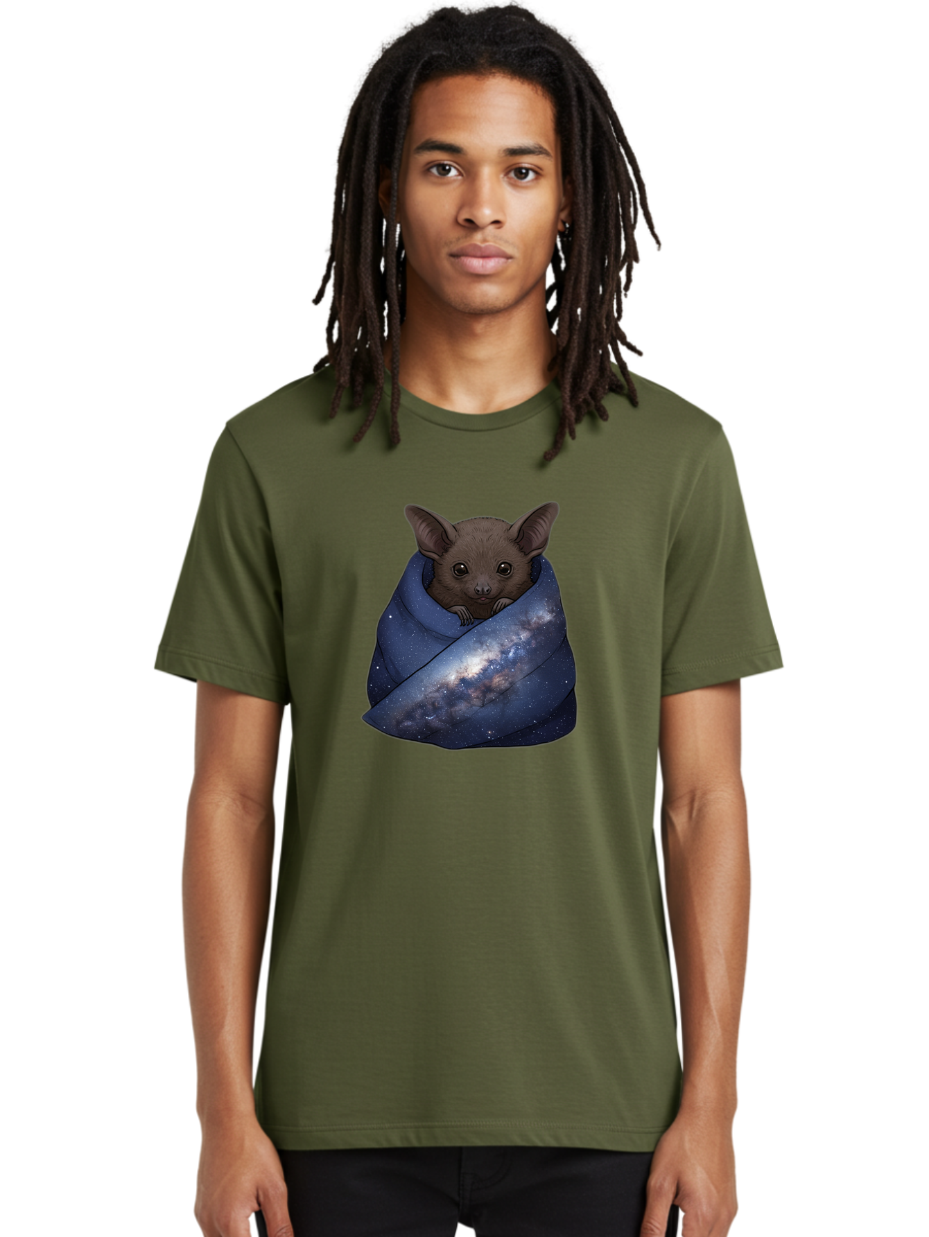 Bat-In-Galaxy-Blanket Men'S Graphic Tee, 100% Cotton, Comfortable Casual Summer Wear, Machine Washable, Vintage Camera, Old Camera, Antique Camera, Black Camera, Classic Photography, Photography Equipment, Nostalgic Device, Film Camera, Bal763 28