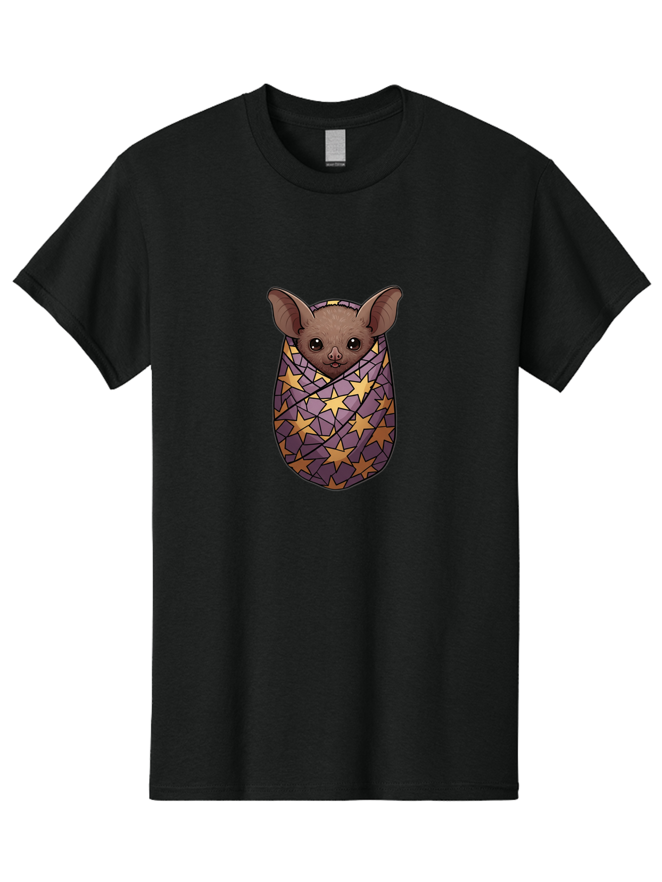 Bat-In-Stars-Blanket-1 Men'S Graphic Tee, 100% Cotton, Comfortable Casual Summer Wear, Machine Washable, Vintage Camera, Old Camera, Antique Camera, Black Camera, Classic Photography, Photography Equipment, Nostalgic Device, Film Camera, Bal766 11