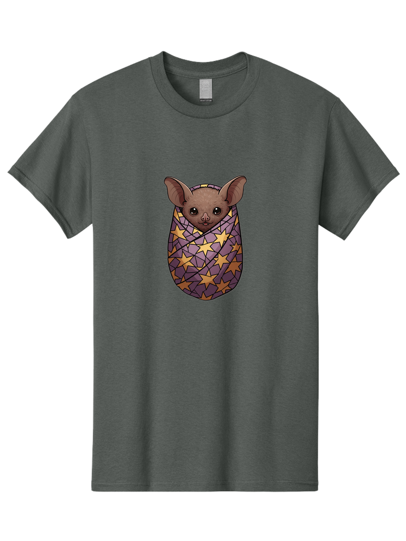 Bat-In-Stars-Blanket-1 Men'S Graphic Tee, 100% Cotton, Comfortable Casual Summer Wear, Machine Washable, Vintage Camera, Old Camera, Antique Camera, Black Camera, Classic Photography, Photography Equipment, Nostalgic Device, Film Camera, Bal766 15