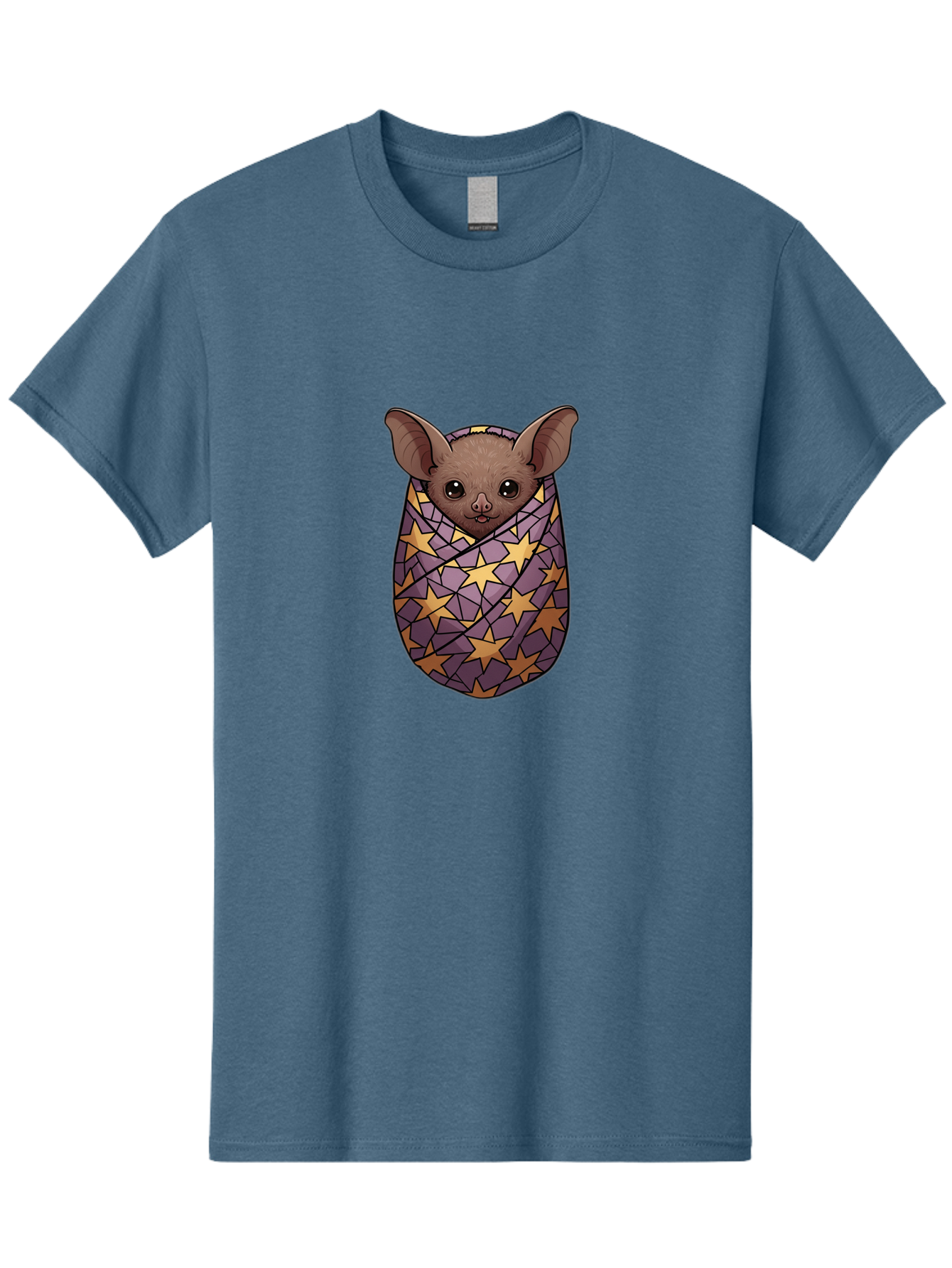 Bat-In-Stars-Blanket-1 Men'S Graphic Tee, 100% Cotton, Comfortable Casual Summer Wear, Machine Washable, Vintage Camera, Old Camera, Antique Camera, Black Camera, Classic Photography, Photography Equipment, Nostalgic Device, Film Camera, Bal766 7