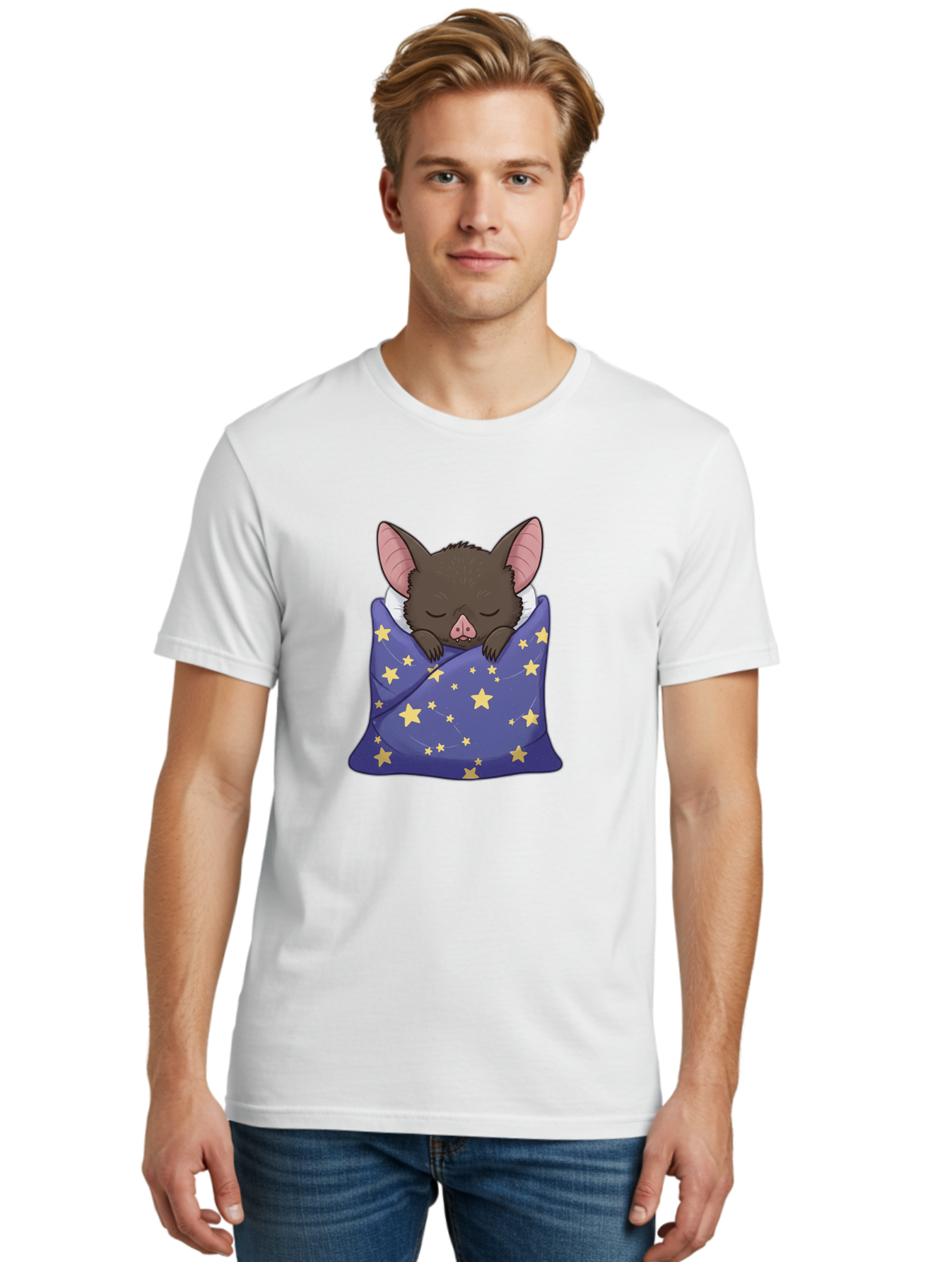 Bat-In-Stars-Blanket Men'S Graphic Tee, 100% Cotton, Comfortable Casual Summer Wear, Machine Washable, Vintage Camera, Old Camera, Antique Camera, Black Camera, Classic Photography, Photography Equipment, Nostalgic Device, Film Camera, Bal767 27
