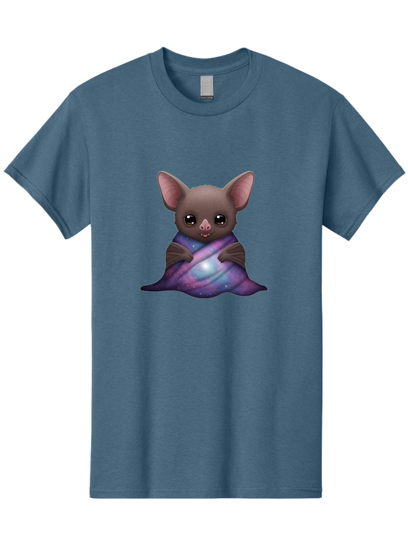 Bat-Wrapped-In-Galaxy-Blanket Men'S Graphic Tee, 100% Cotton, Comfortable Casual Summer Wear, Machine Washable, Vintage Camera, Old Camera, Antique Camera, Black Camera, Classic Photography, Photography Equipment, Nostalgic Device, Bal770 6