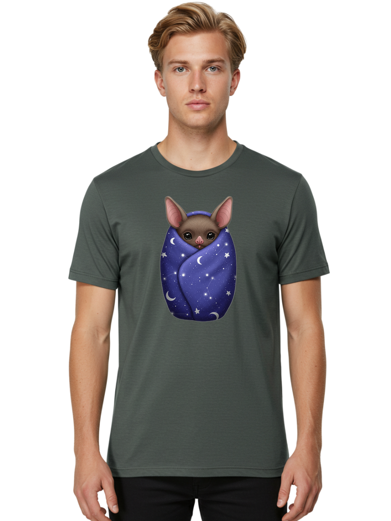 Bat-Wrapped-In-Stars Men'S Graphic Tee, 100% Cotton, Comfortable Casual Summer Wear, Machine Washable, Vintage Camera, Old Camera, Antique Camera, Black Camera, Classic Photography, Photography Equipment, Nostalgic Device, Film Camera, Bal771 21