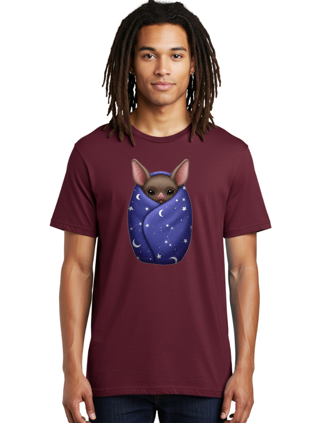 Bat-Wrapped-In-Stars Men'S Graphic Tee, 100% Cotton, Comfortable Casual Summer Wear, Machine Washable, Vintage Camera, Old Camera, Antique Camera, Black Camera, Classic Photography, Photography Equipment, Nostalgic Device, Film Camera, Bal771 30