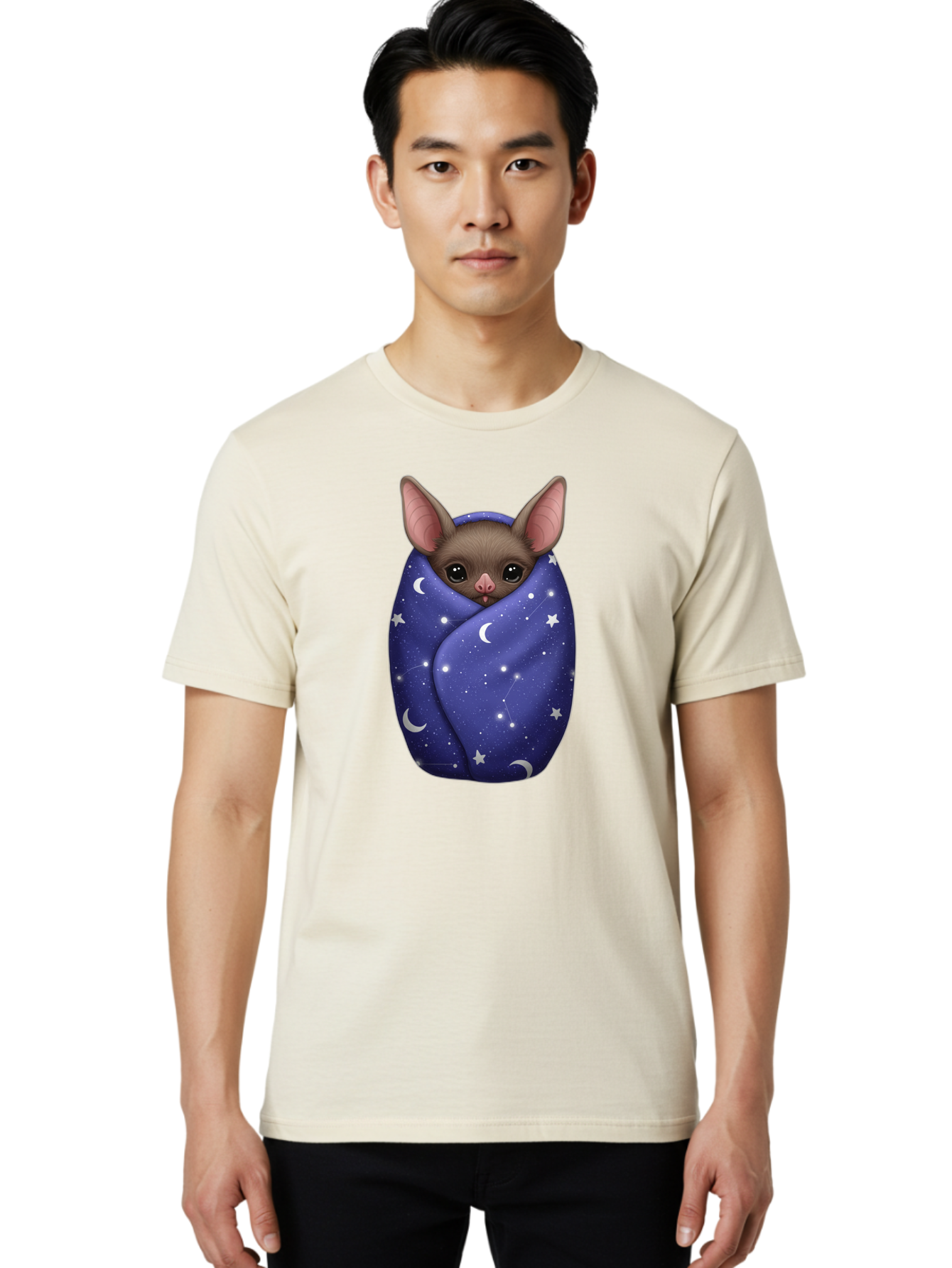 Bat-Wrapped-In-Stars Men'S Graphic Tee, 100% Cotton, Comfortable Casual Summer Wear, Machine Washable, Vintage Camera, Old Camera, Antique Camera, Black Camera, Classic Photography, Photography Equipment, Nostalgic Device, Film Camera, Bal771 19