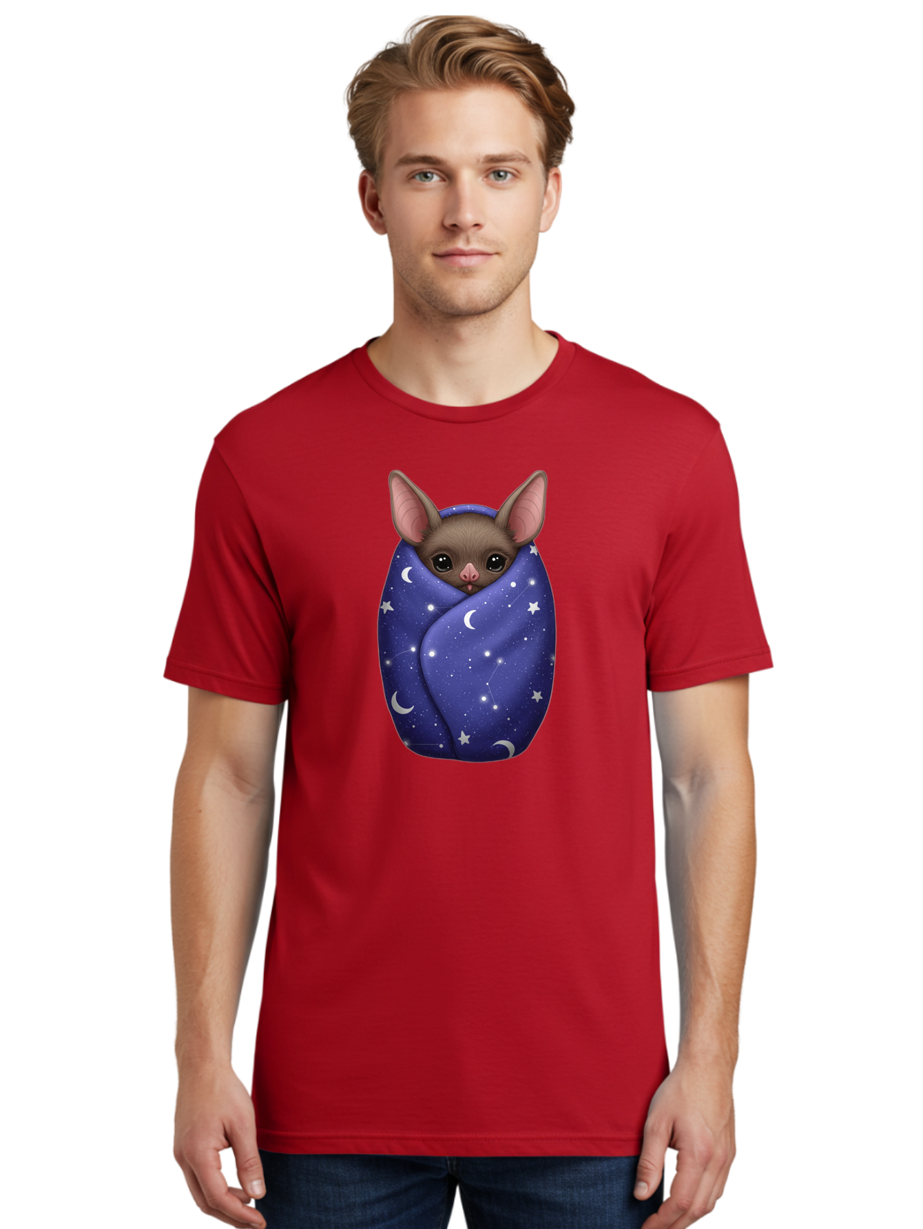 Bat-Wrapped-In-Stars Men'S Graphic Tee, 100% Cotton, Comfortable Casual Summer Wear, Machine Washable, Vintage Camera, Old Camera, Antique Camera, Black Camera, Classic Photography, Photography Equipment, Nostalgic Device, Film Camera, Bal771 25