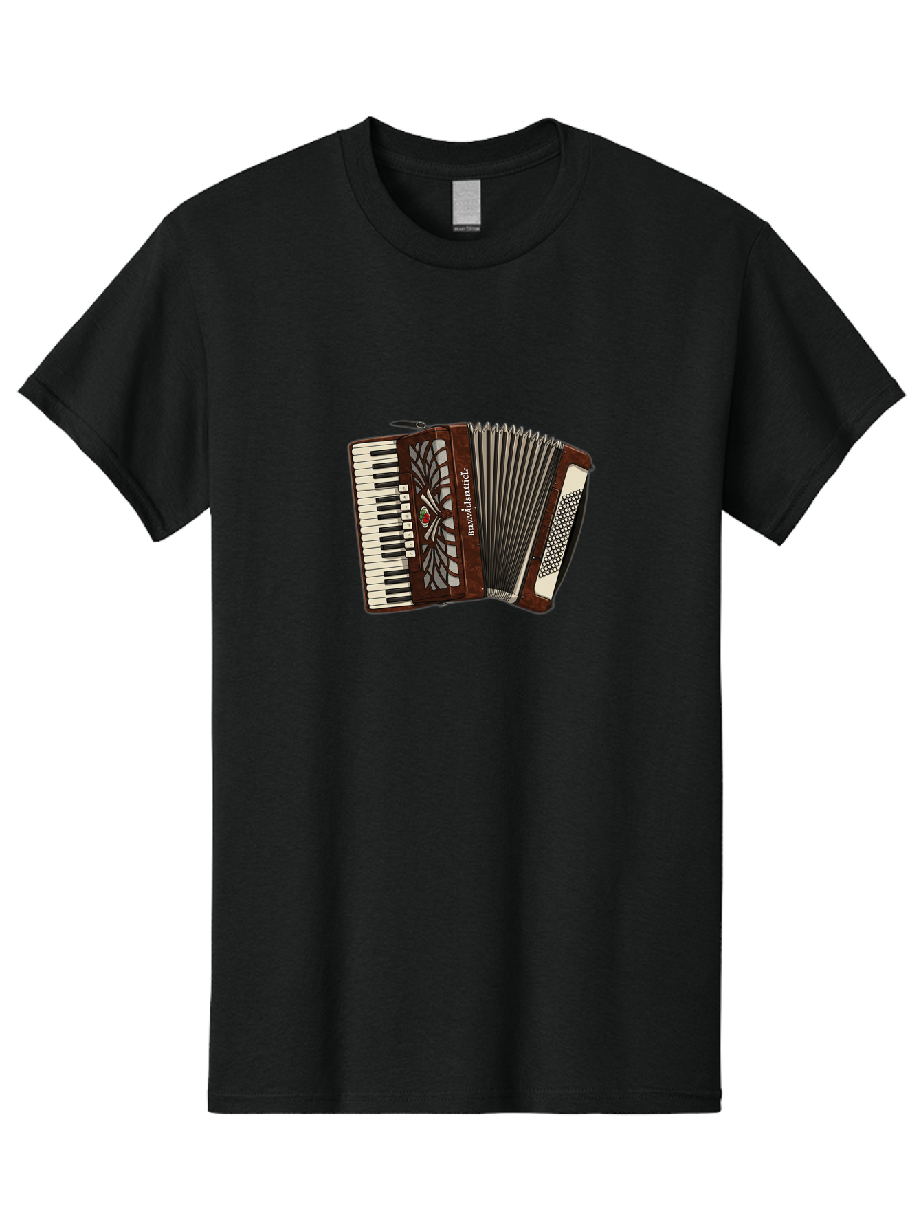Bavaria-Accordian Men'S Graphic Tee, 100% Cotton, Comfortable Casual Summer Wear, Machine Washable, Vintage Camera, Old Camera, Antique Camera, Black Camera, Classic Photography, Photography Equipment, Nostalgic Device, Film Camera, Camera Art Bal772 6