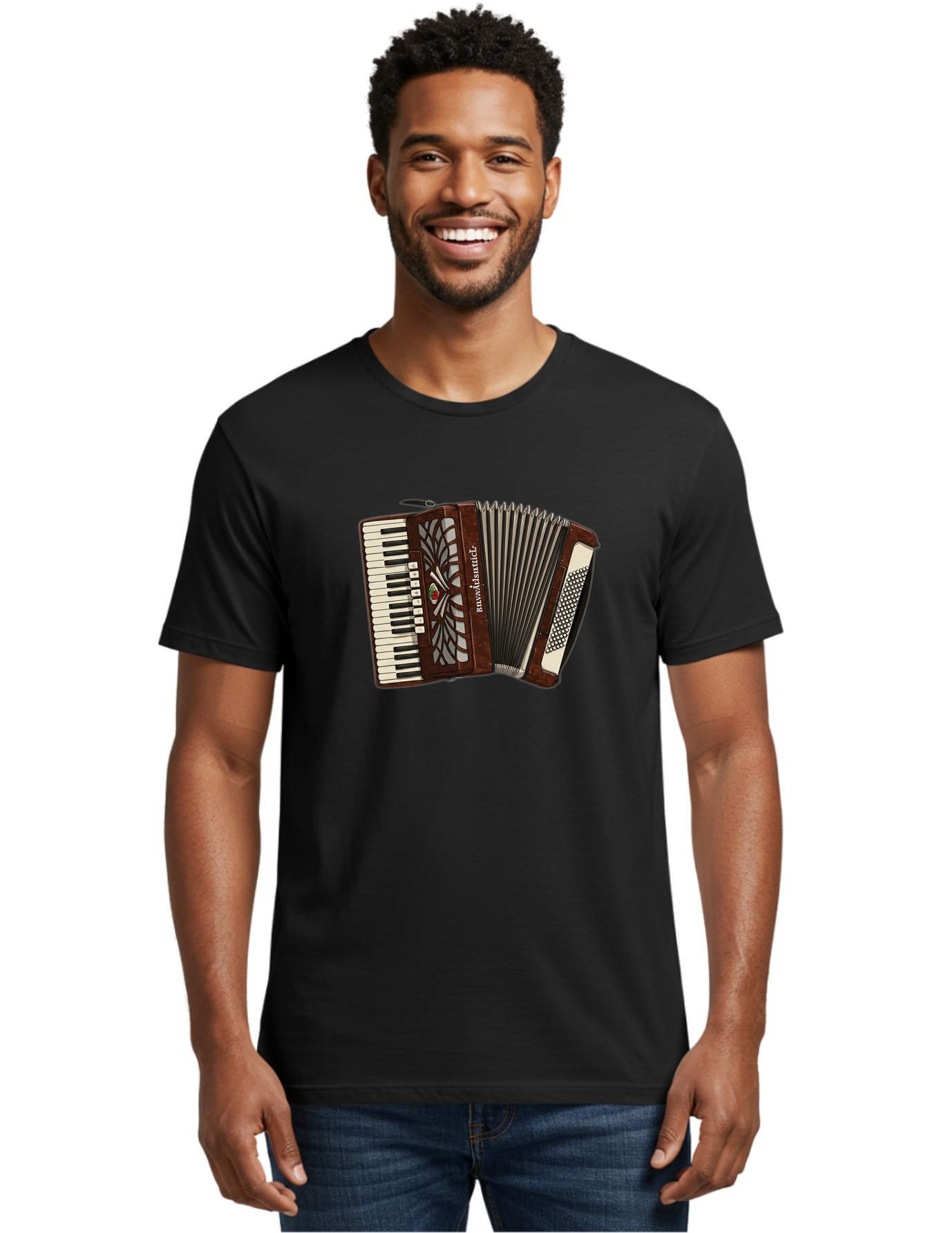 Bavaria-Accordian Men'S Graphic Tee, 100% Cotton, Comfortable Casual Summer Wear, Machine Washable, Vintage Camera, Old Camera, Antique Camera, Black Camera, Classic Photography, Photography Equipment, Nostalgic Device, Film Camera, Camera Art Bal772 21