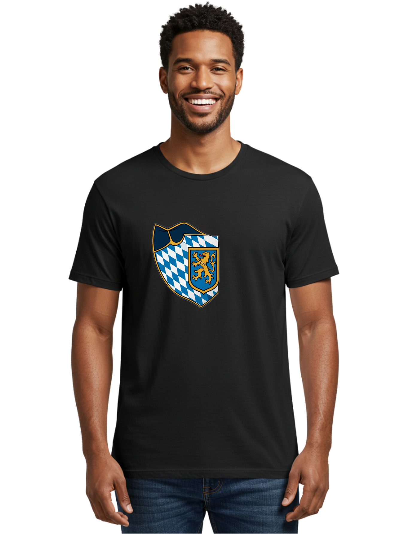 Bavarian-Coat-Of-Arms Men'S Graphic Tee, 100% Cotton, Comfortable Casual Summer Wear, Machine Washable, Vintage Camera, Old Camera, Antique Camera, Black Camera, Classic Photography, Photography Equipment, Nostalgic Device, Film Camera, Bal774 18