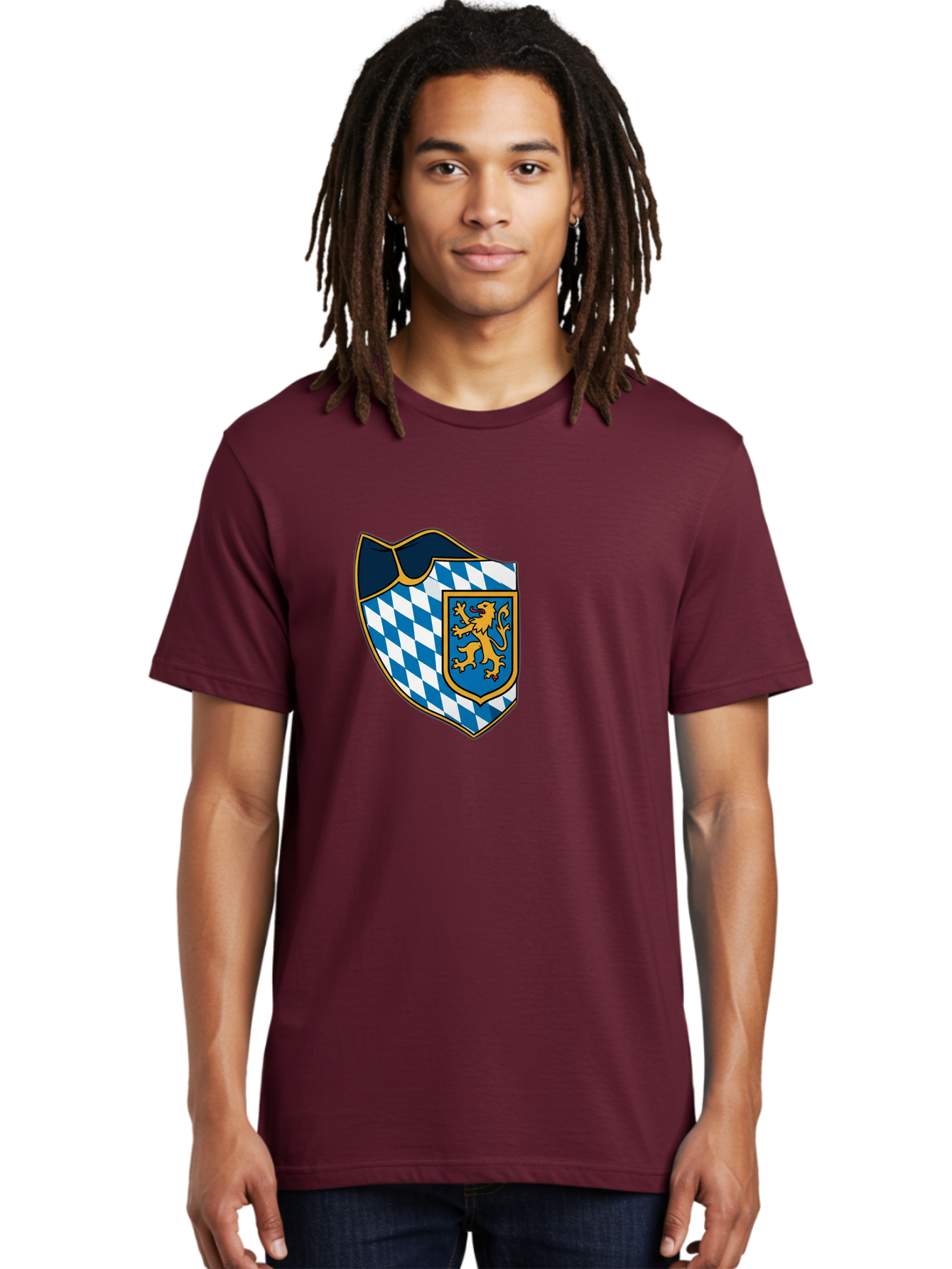 Bavarian-Coat-Of-Arms Men'S Graphic Tee, 100% Cotton, Comfortable Casual Summer Wear, Machine Washable, Vintage Camera, Old Camera, Antique Camera, Black Camera, Classic Photography, Photography Equipment, Nostalgic Device, Film Camera, Bal774 20