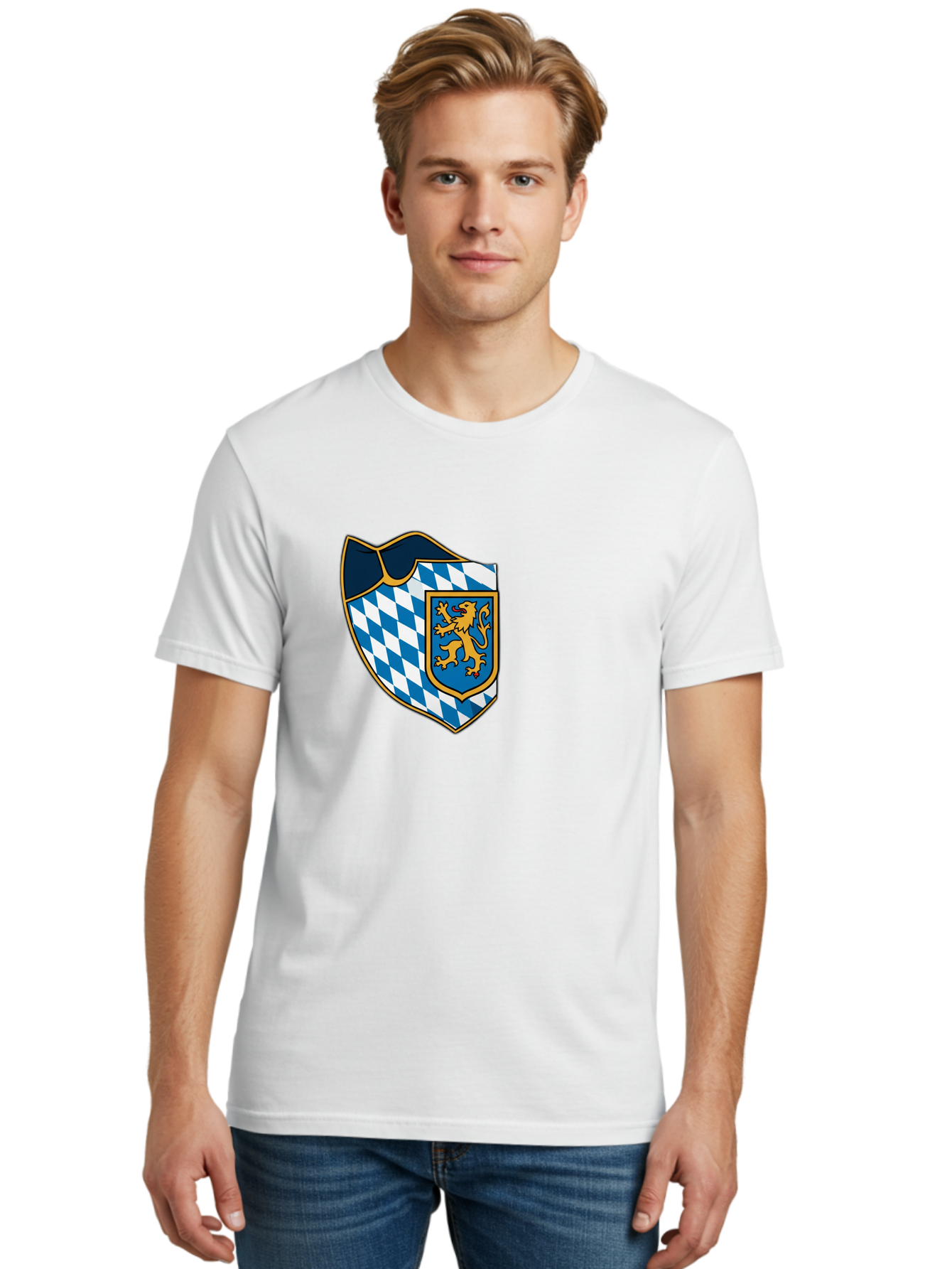 Bavarian-Coat-Of-Arms Men'S Graphic Tee, 100% Cotton, Comfortable Casual Summer Wear, Machine Washable, Vintage Camera, Old Camera, Antique Camera, Black Camera, Classic Photography, Photography Equipment, Nostalgic Device, Film Camera, Bal774 29