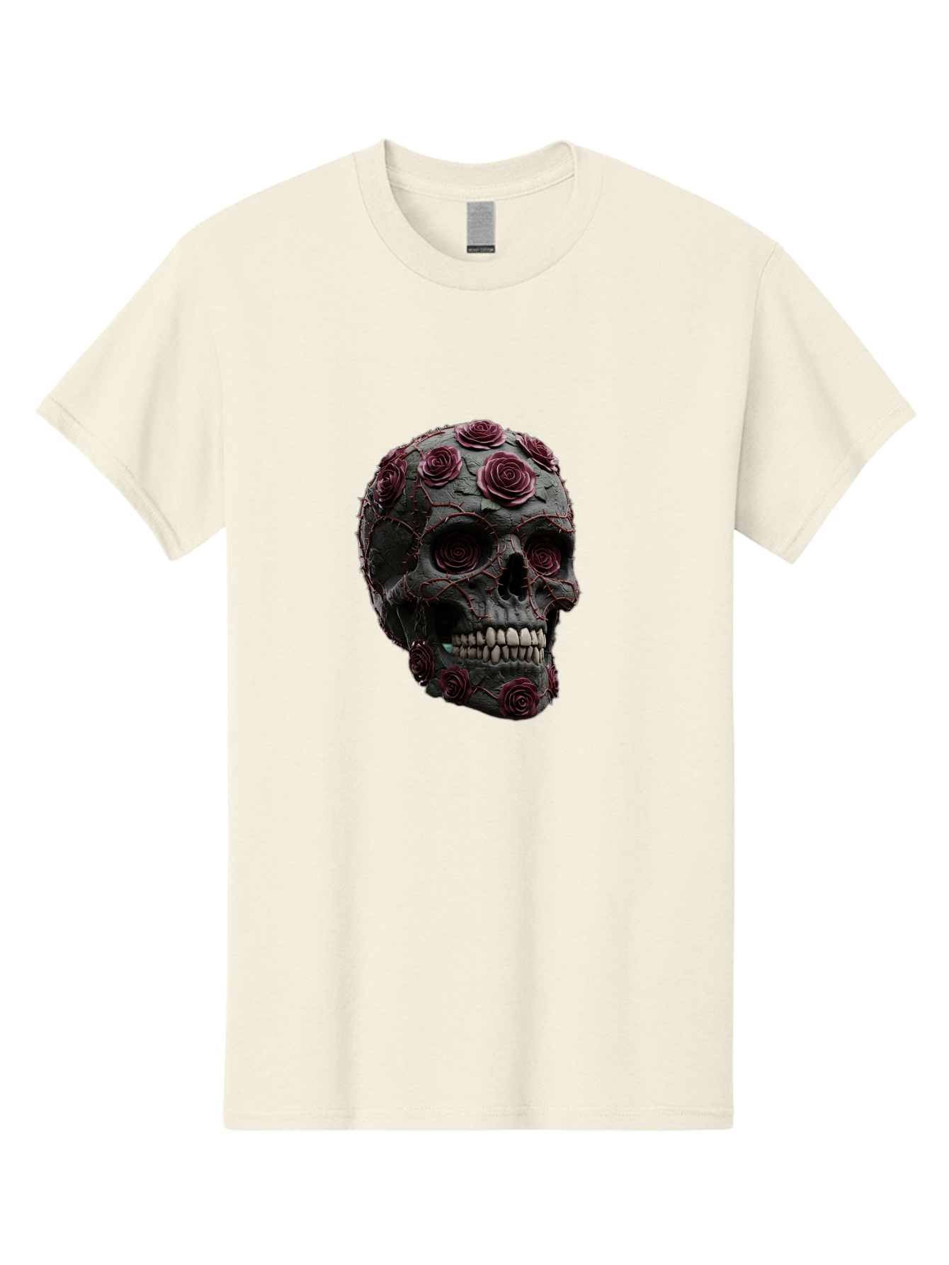 Black-Skull-With-Roses-3 Men'S Graphic Tee, 100% Cotton, Comfortable Casual Summer Wear, Machine Washable, Vintage Camera, Old Camera, Antique Camera, Black Camera, Classic Photography, Photography Equipment, Nostalgic Device, Film Camera, Bal826 14