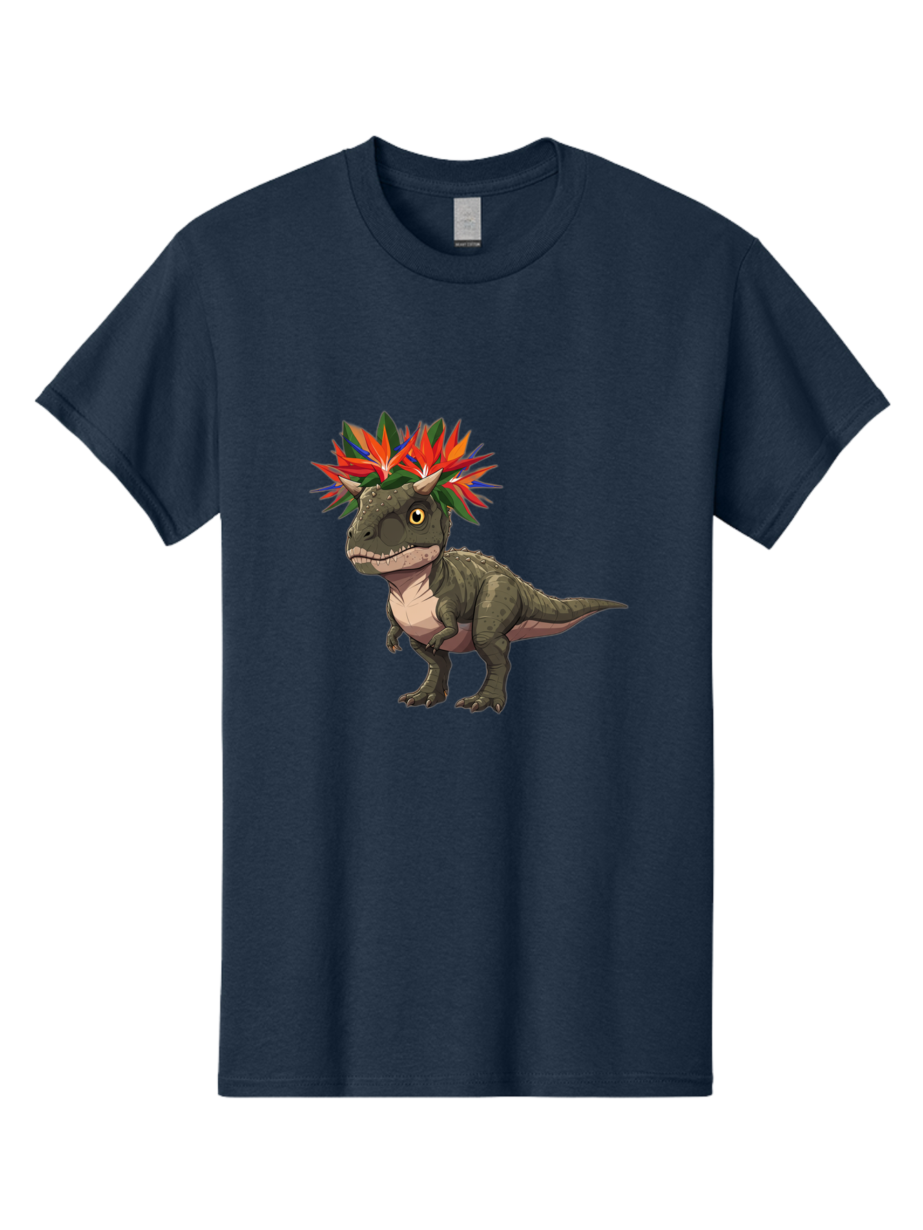 Carnotaurus-With-Flowers Men'S Graphic Tee, 100% Cotton, Comfortable Casual Summer Wear, Machine Washable, Vintage Camera, Old Camera, Antique Camera, Black Camera, Classic Photography, Photography Equipment, Nostalgic Device, Film Camera, Bal949 11