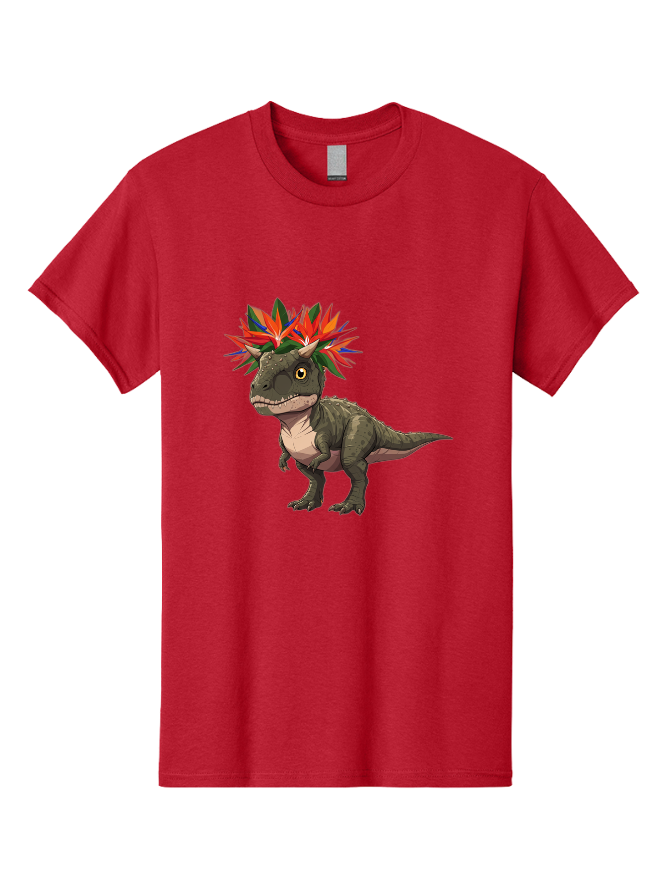 Carnotaurus-With-Flowers Men'S Graphic Tee, 100% Cotton, Comfortable Casual Summer Wear, Machine Washable, Vintage Camera, Old Camera, Antique Camera, Black Camera, Classic Photography, Photography Equipment, Nostalgic Device, Film Camera, Bal949 6