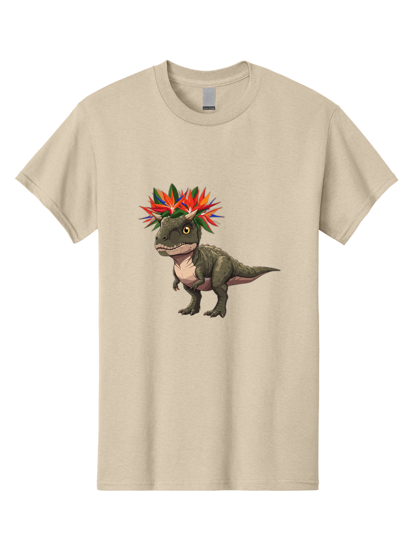 Carnotaurus-With-Flowers Men'S Graphic Tee, 100% Cotton, Comfortable Casual Summer Wear, Machine Washable, Vintage Camera, Old Camera, Antique Camera, Black Camera, Classic Photography, Photography Equipment, Nostalgic Device, Film Camera, Bal949 9